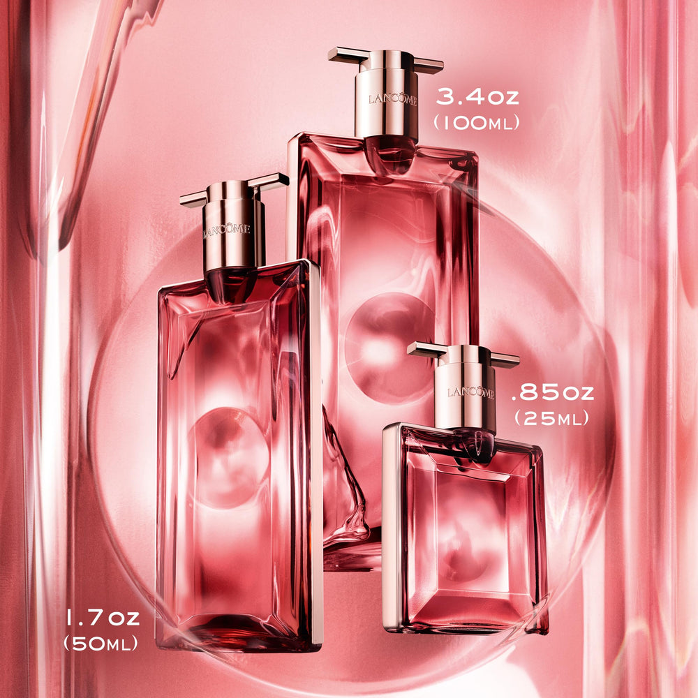 Lancôme Idôle Power rose heart closeup highlights floral center