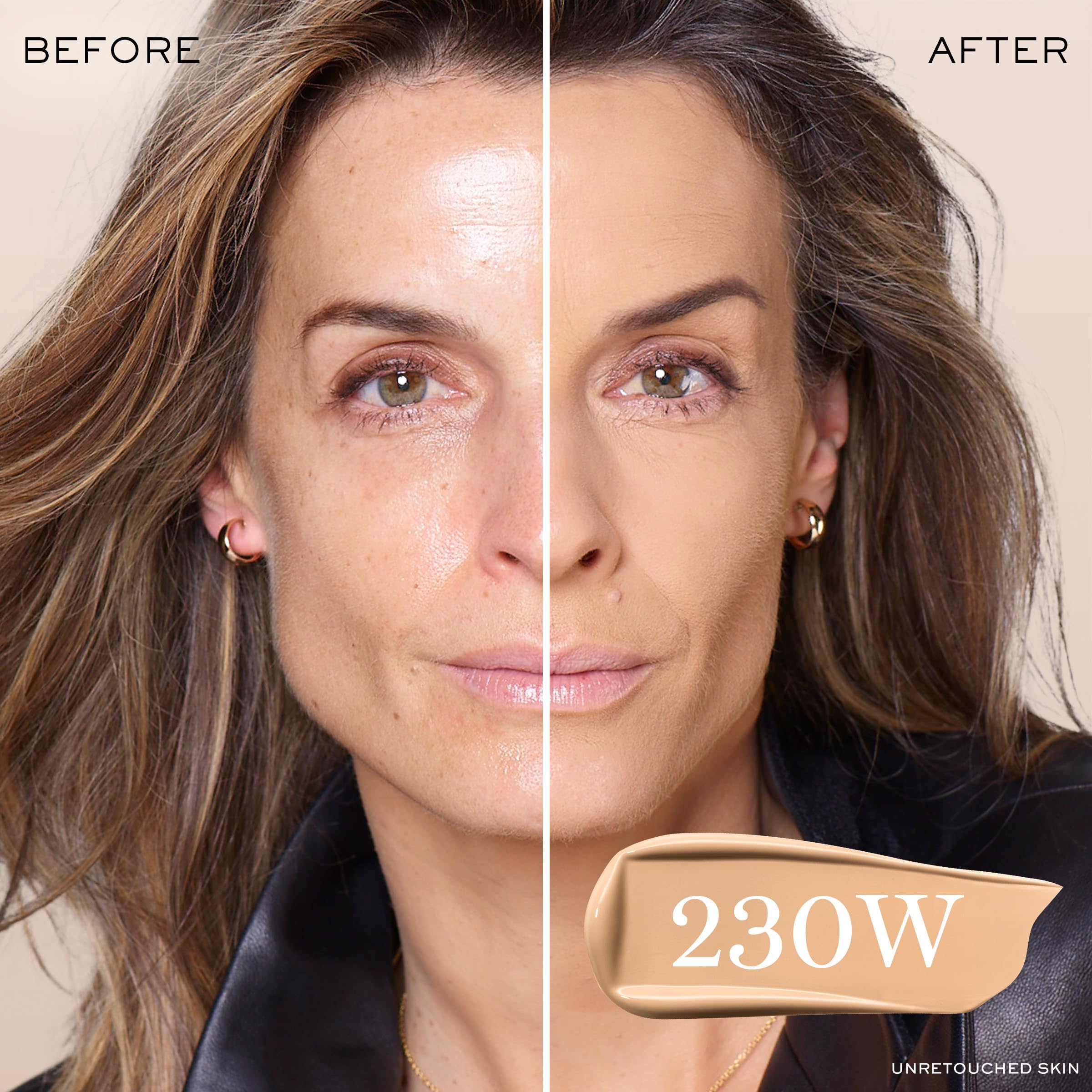 Lancôme Teint Idole Ultra Wear longwear application showing buildable coverage.