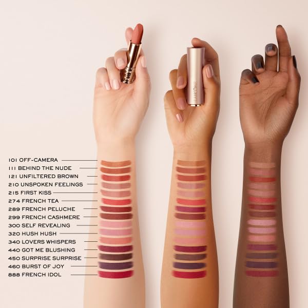 Lancôme L'Absolu Rouge Intimatte Hush Hush grand-rose-extracts image highlights nourishing lip care.