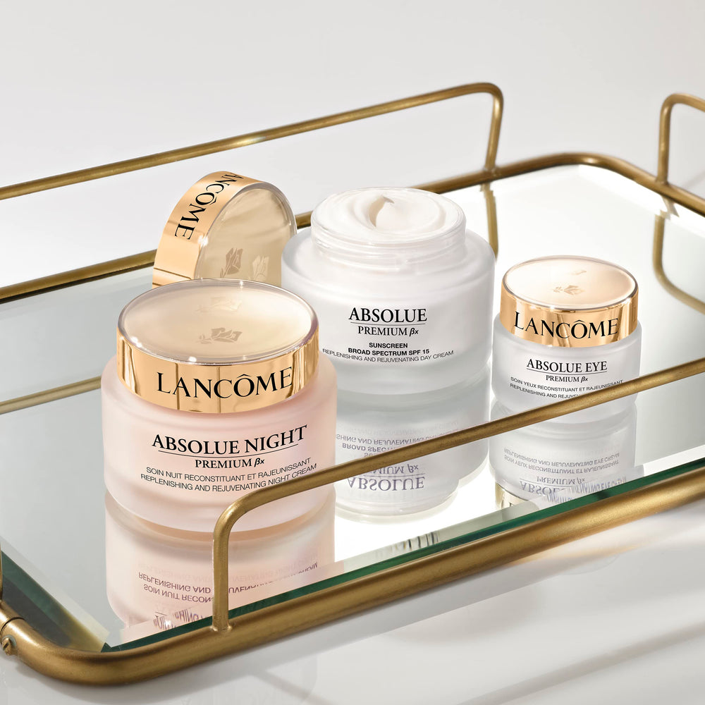 Lancôme Absolue Premium Bx Day Cream daily routine for nourished skin.