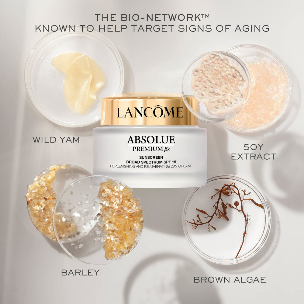 Lancôme Absolue Premium Bx Day Cream SPF 15 providing daily sun protection.