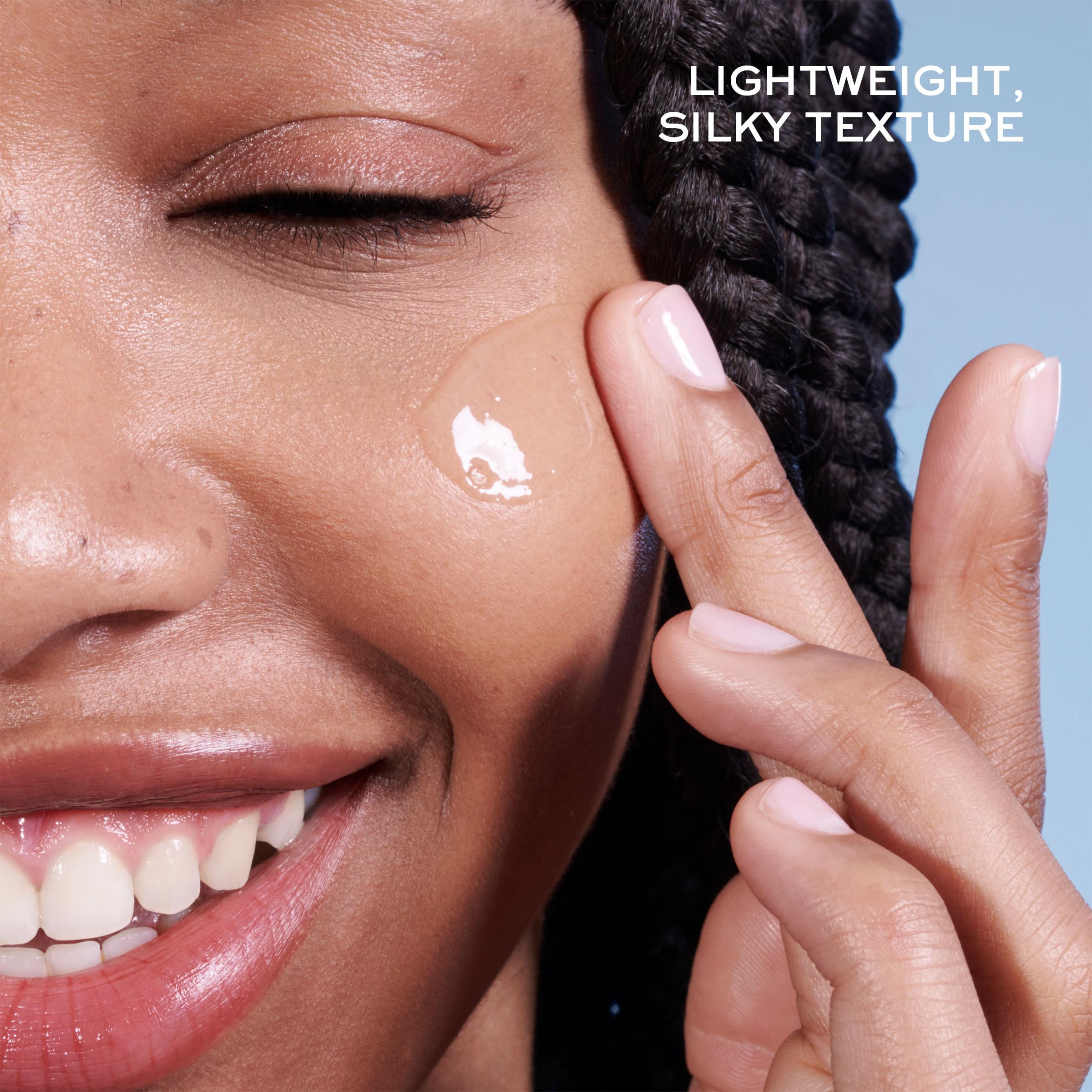 Lancôme Génifique elasticity focus showing smoother, youthfully firm skin texture