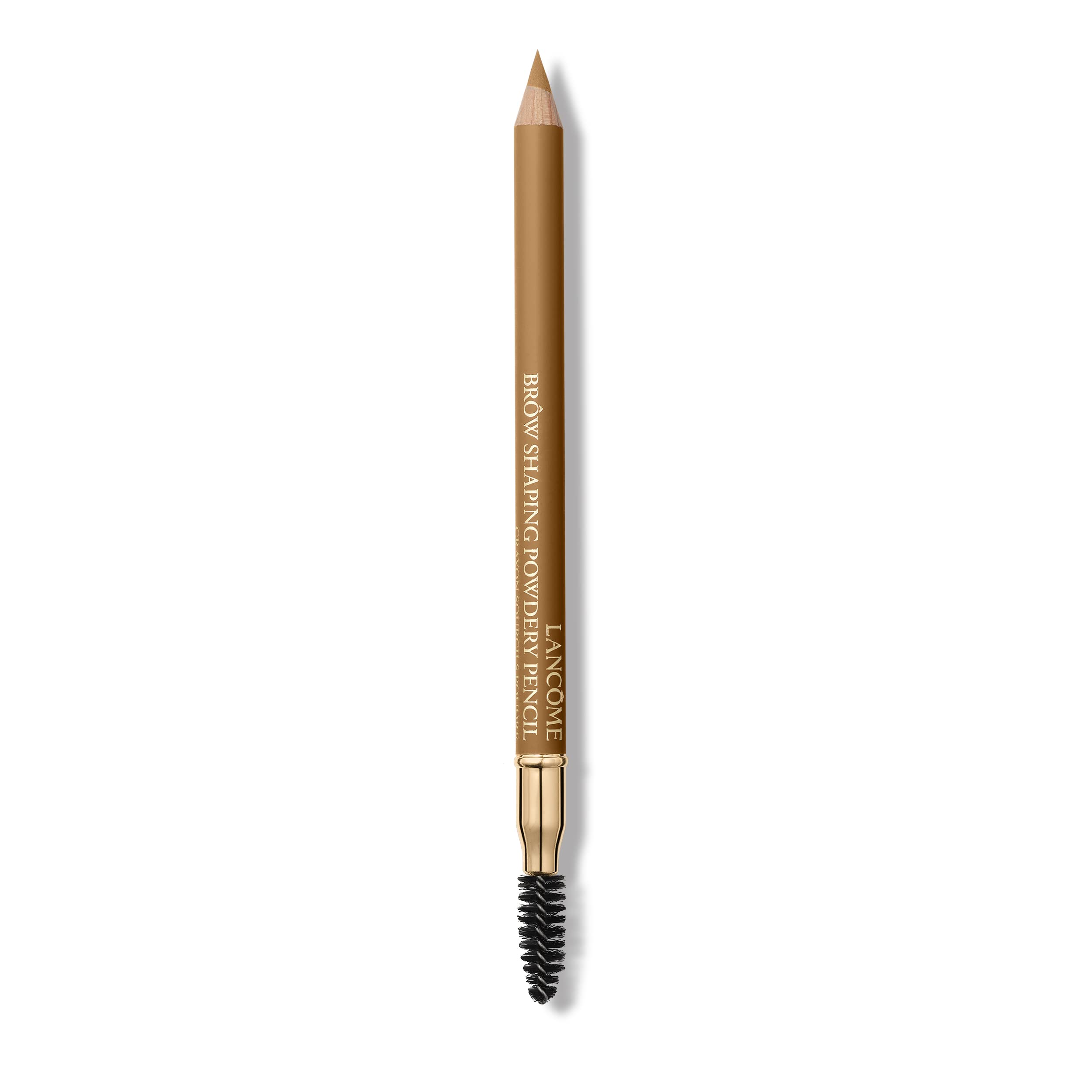 Lancôme Brow Shaping Powdery Eyebrow Pencil close-up with natural finish for subtle definition.