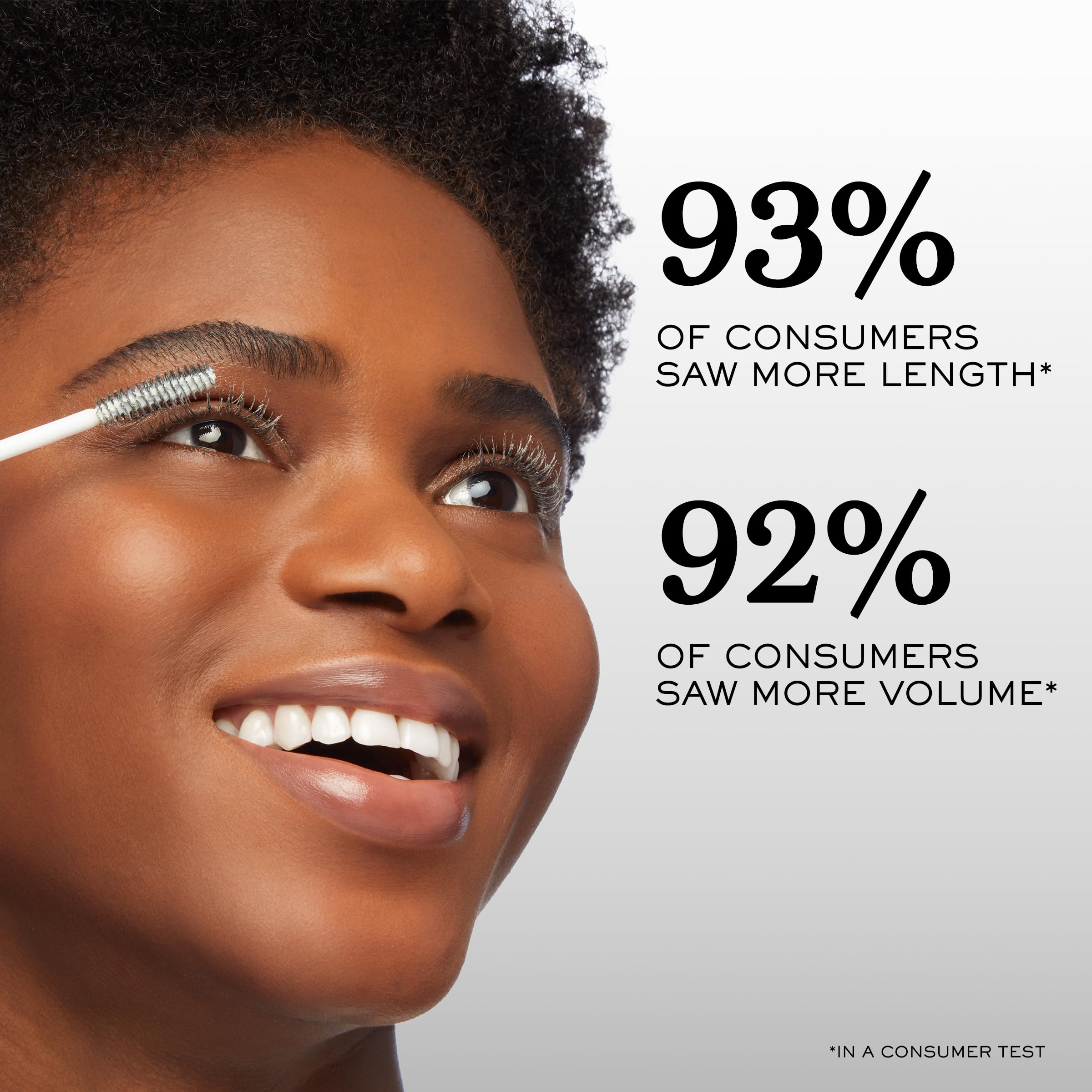 Lancome Cils Booster XL micro-fibers close-up add fullness and length.