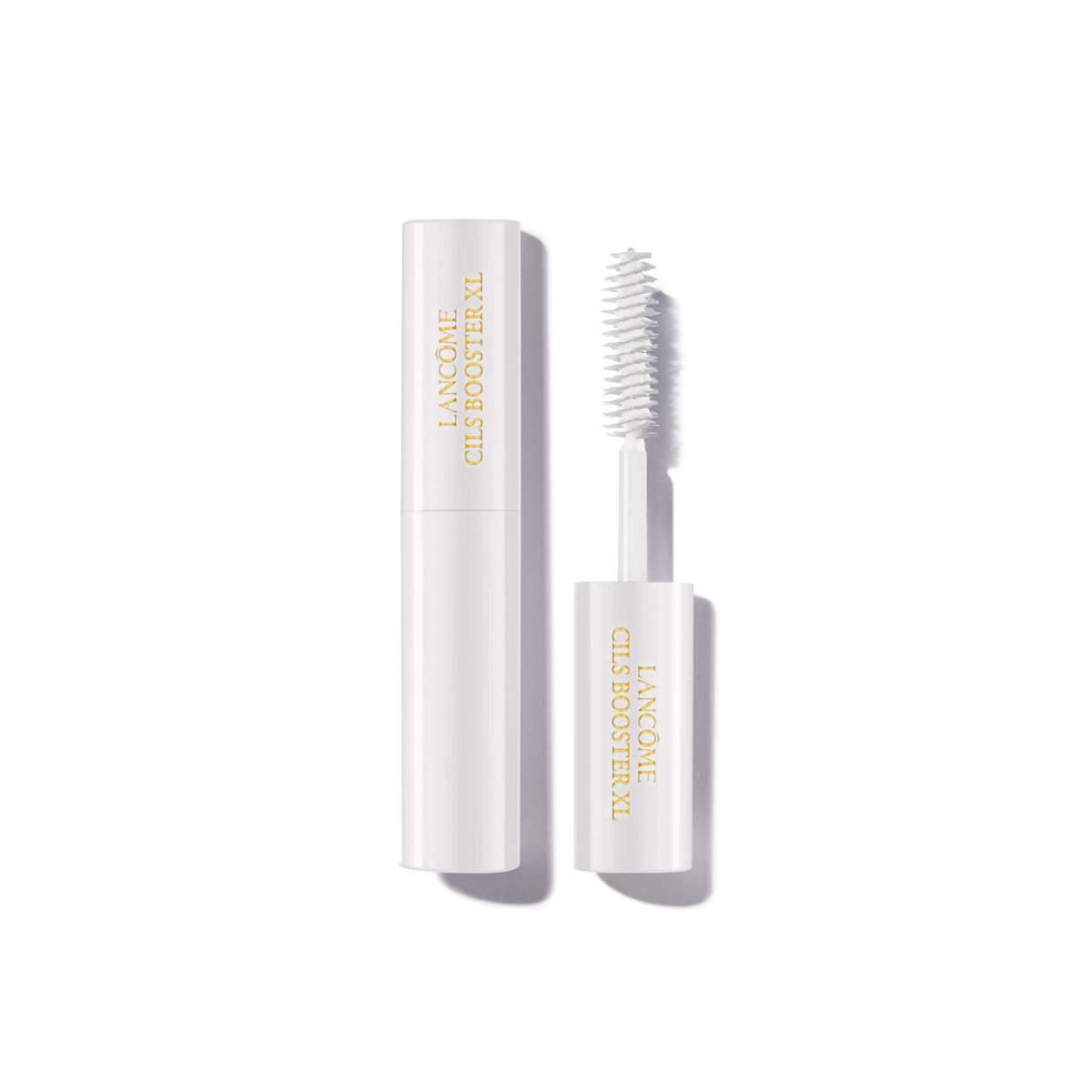 Lancome Cils Booster XL soft brush application aids easy base coating for smoother mascara.