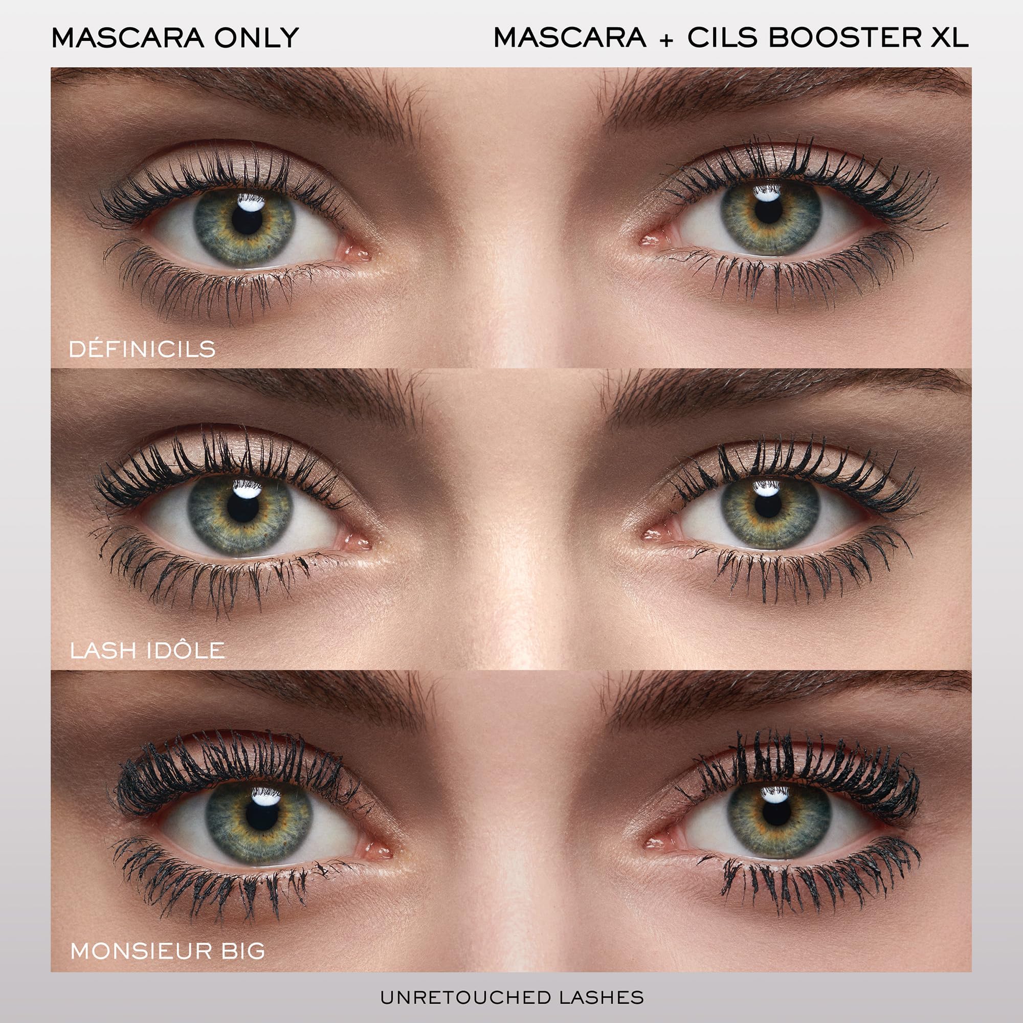 Lancome Cils Booster XL Vitamin E detail nourishes lashes for conditioning.