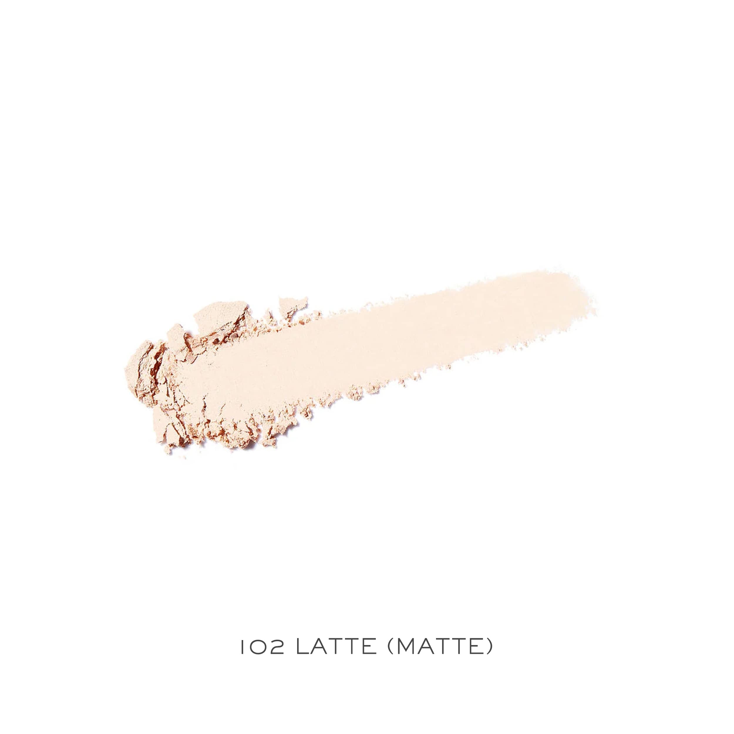 Lancôme Color Design Latte Matte swatch demonstrates easy blend and smooth application.
