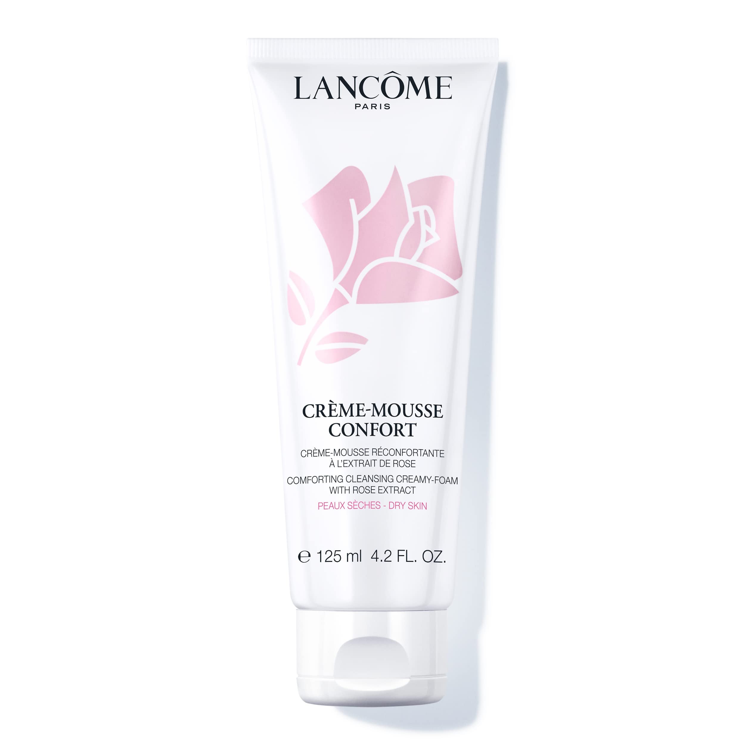Lancôme Créme Mousse Confort bottle — creamy cleanser ideal for daily makeup removal.