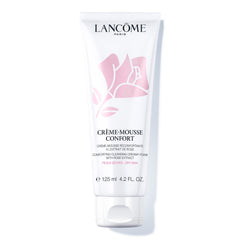 Lancôme Créme Mousse Confort bottle — creamy cleanser ideal for daily makeup removal.