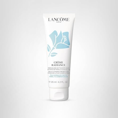Lancôme Crème Radiance cleanser packaging travel-friendly daily cleansing option.