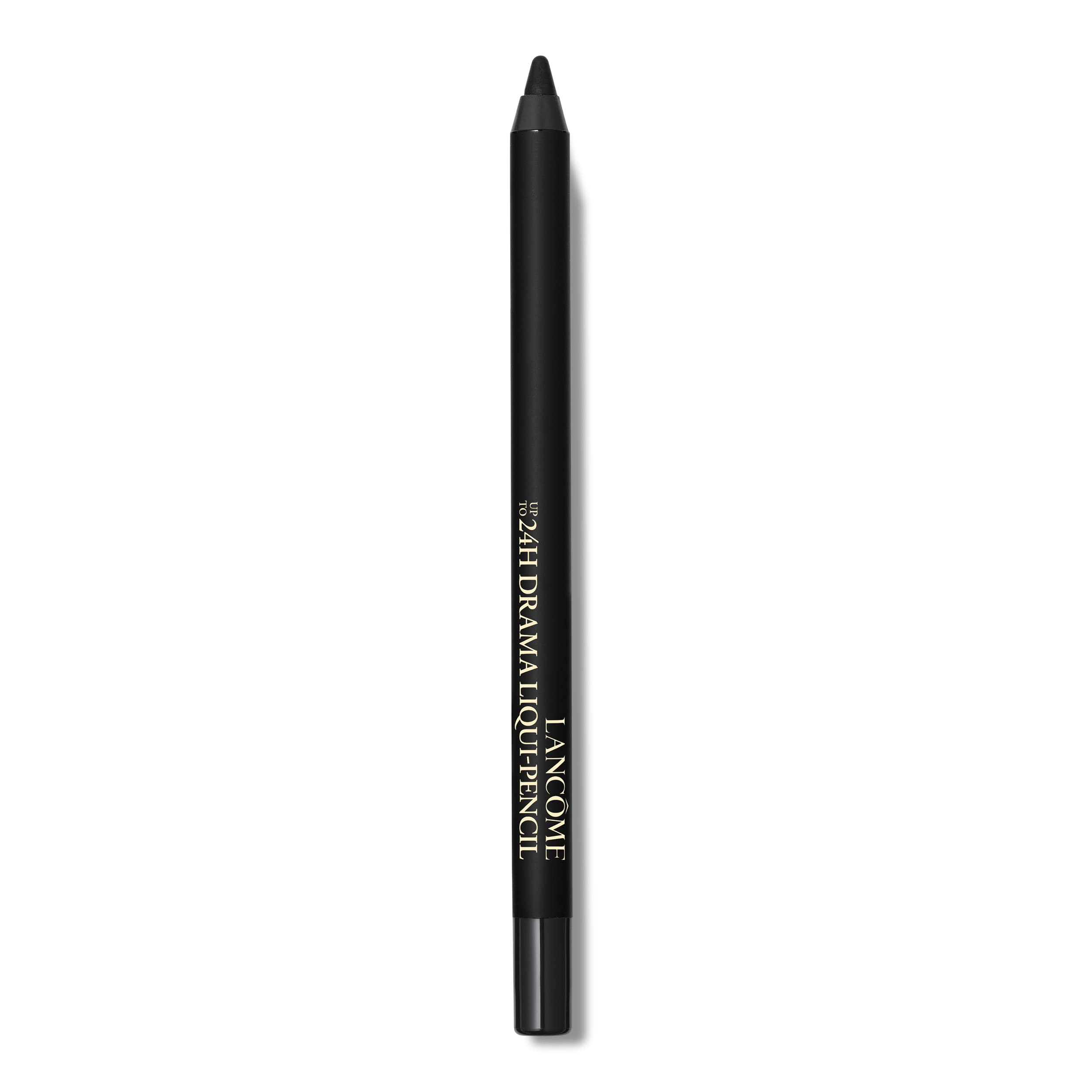 Lancôme Drama Waterproof Eyeliner Pencil Café Noir closeup shows rich pigment for bold definition