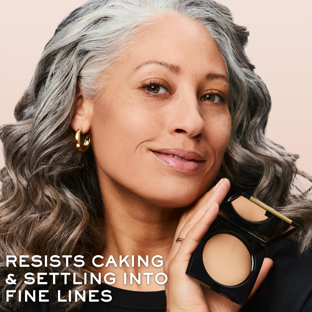 Lancôme Dual Finish dermatologist-tested badge indicating skin-friendly makeup.