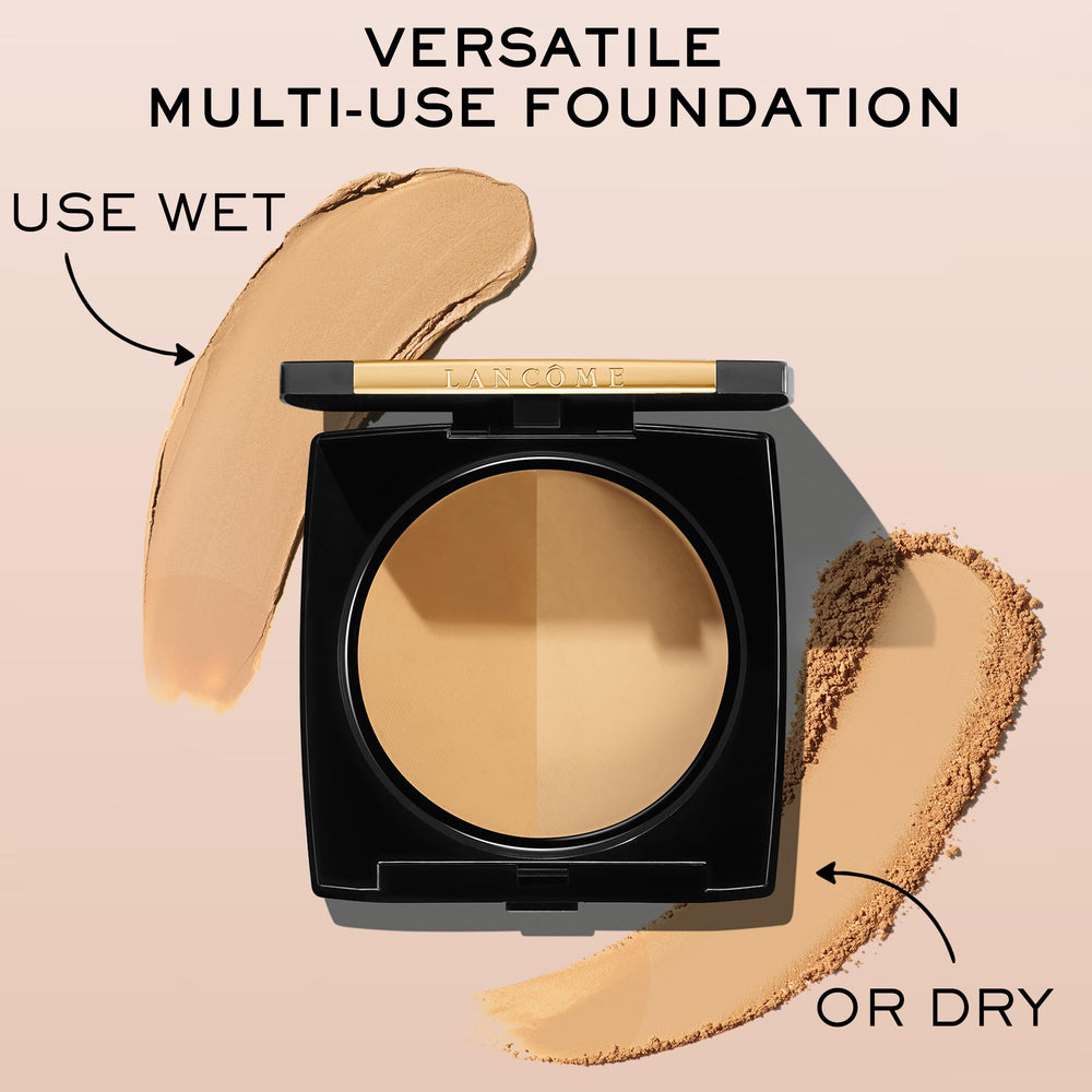 Lancôme Dual Finish shade-360-honey-iii-warm swatch on skin