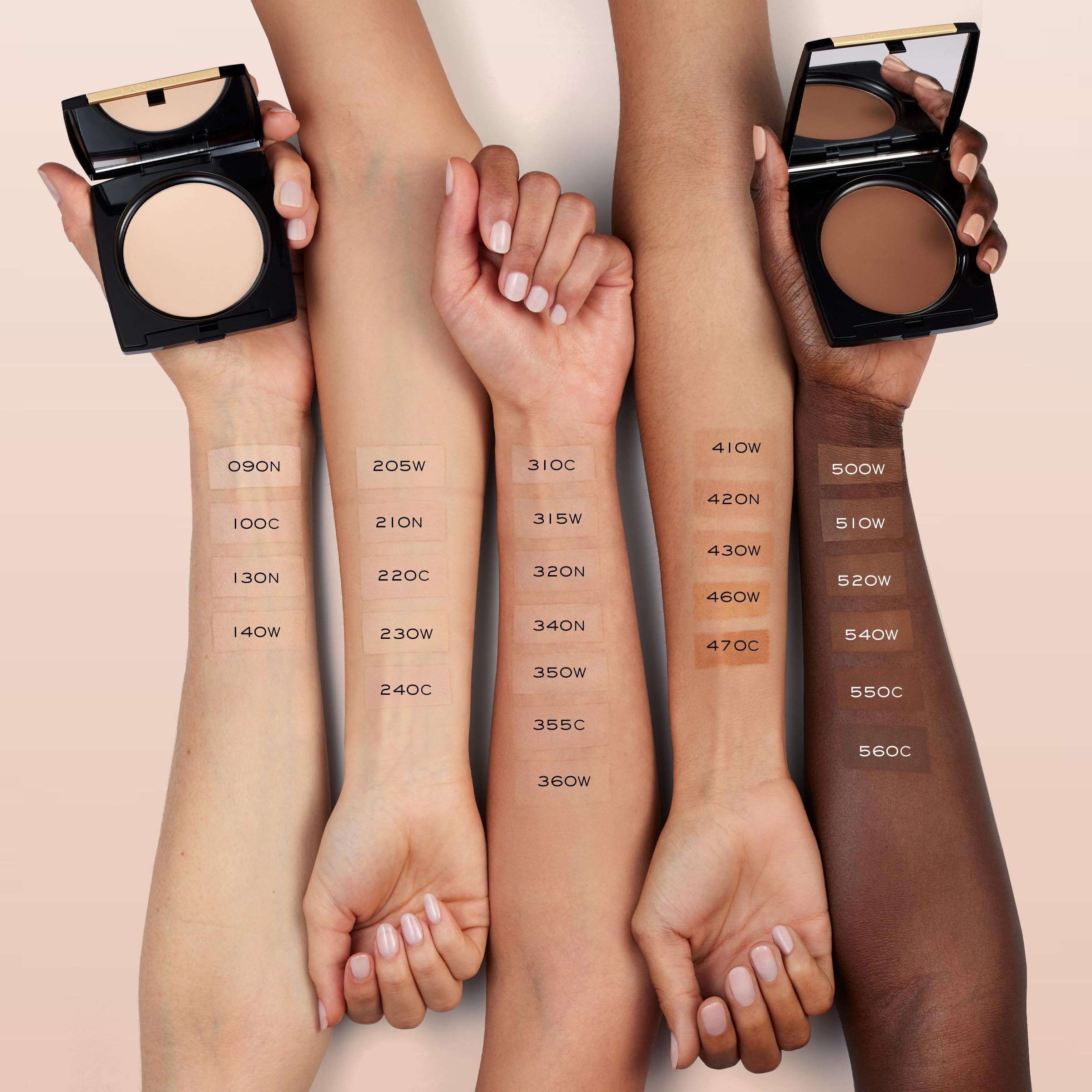 Lancôme Dual Finish powder foundation wet-application with sponge for fuller coverage