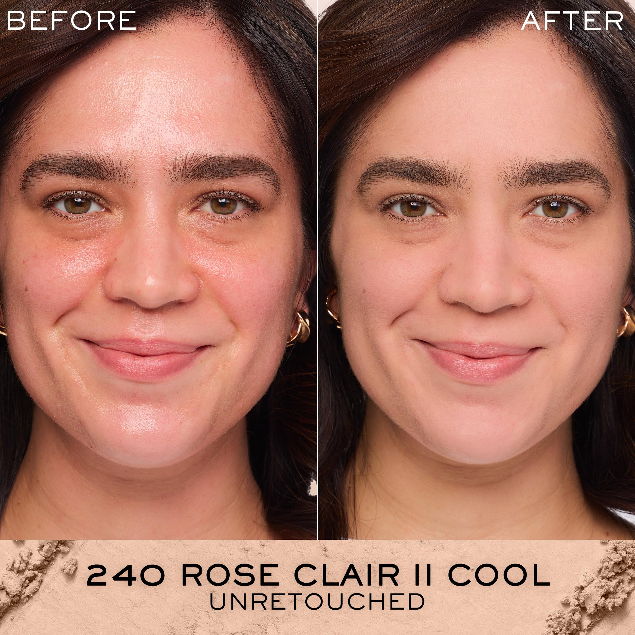 Lancôme Dual Finish powder used wet for a liquid-like application.