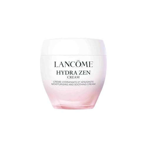 Lancome Hydra Zen texture closeup conveys soothing experience during skincare ritual.