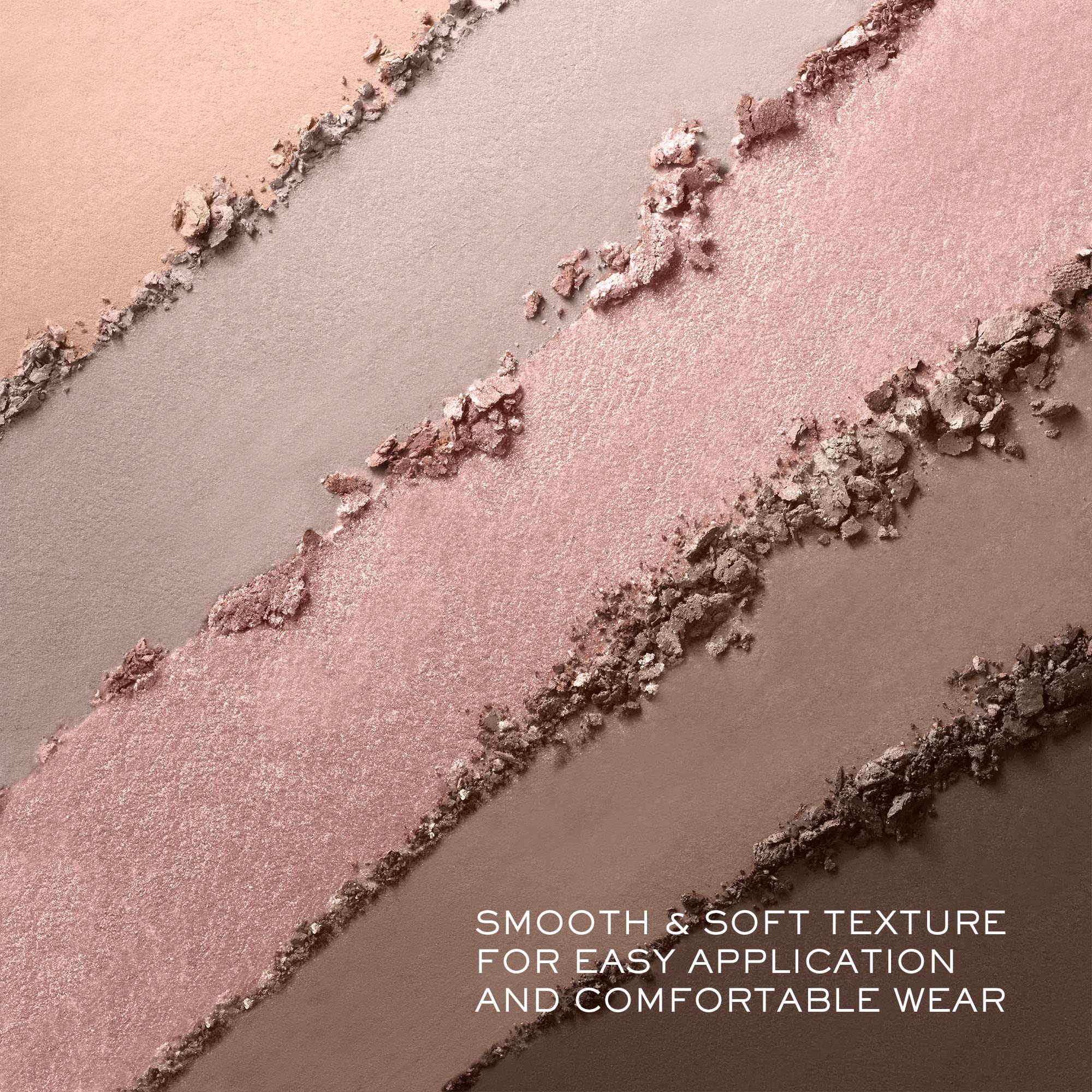 Lancôme Hypnôse palette swatches demonstrate rich pigments across matte to metallic finishes.