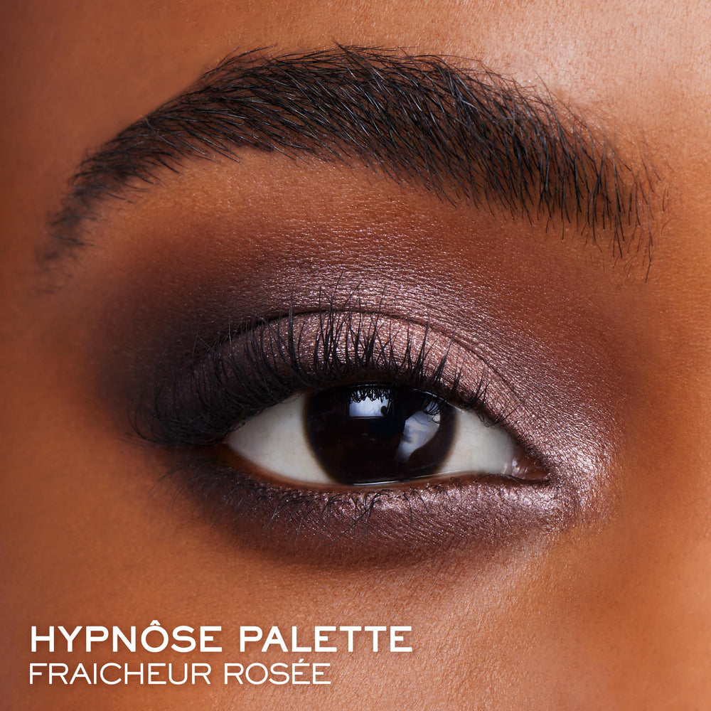 Lancôme Hypnôse Palette close-up of five shades from matte to metallic.