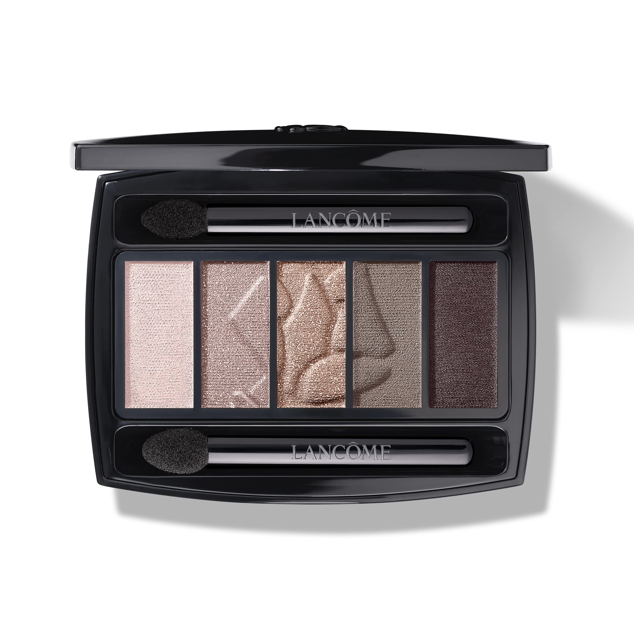 Lancôme Hypnôse Eyeshadow Palette open shows five shades for day-to-night versatility and long-wear color.