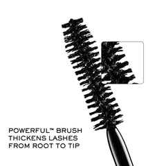 Lancôme Hypnôse mascara on lashes showing natural to dramatic look range.