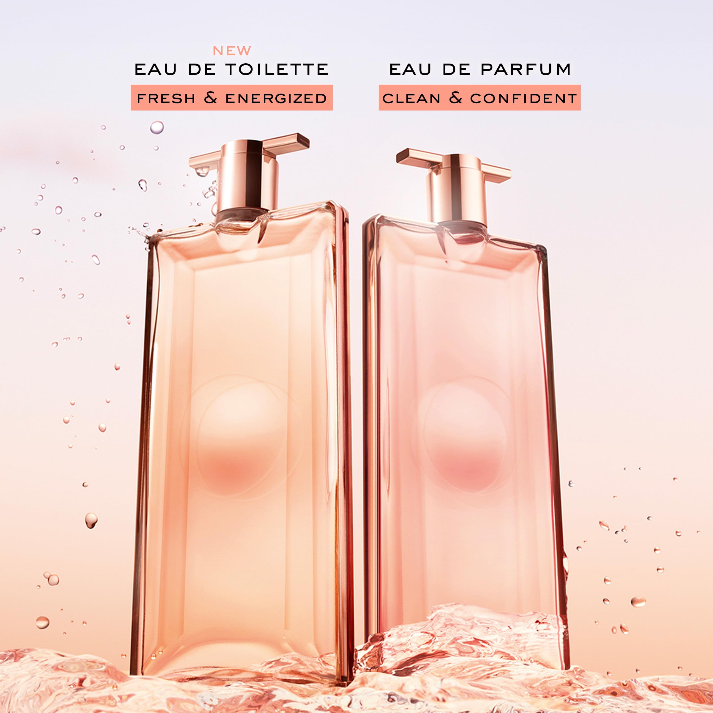 Lancôme Idôle application areas on neck and wrists enhance scent longevity.