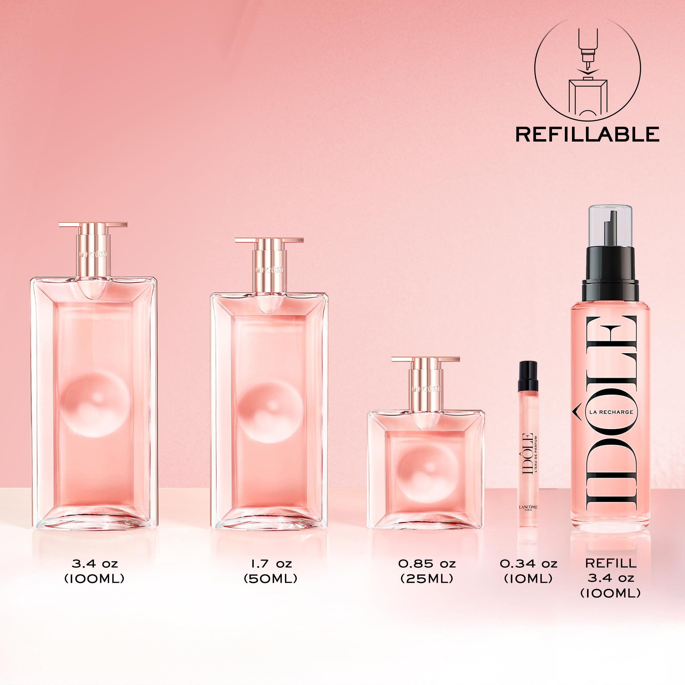 Lancôme Idôle bergamot note adds a fresh, uplifting opening