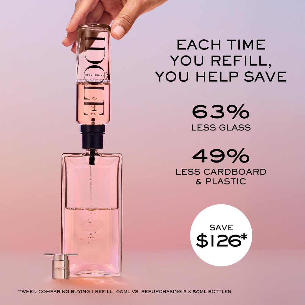 Lancôme Idôle jasmine note delivers floral brightness and sophistication
