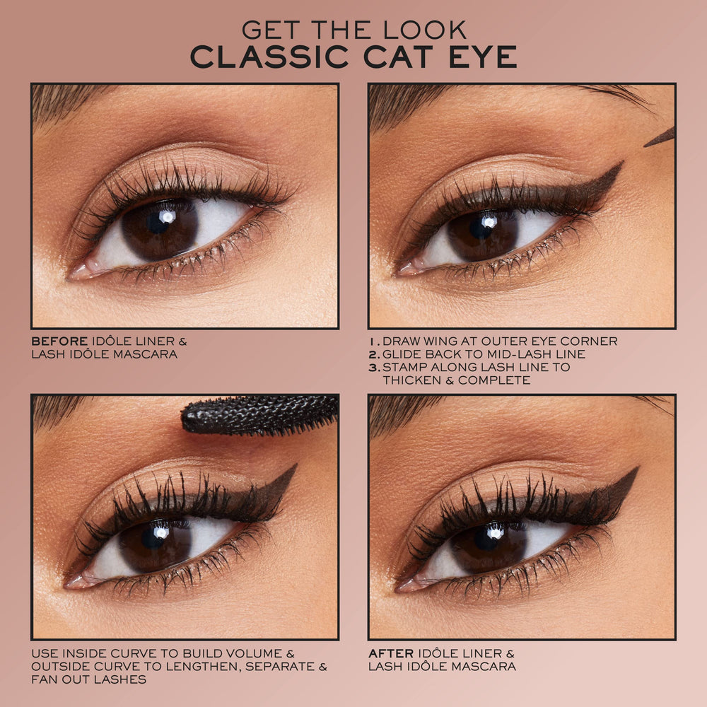 Lancome Idôle Liner brown long-wear formula holds color all day.