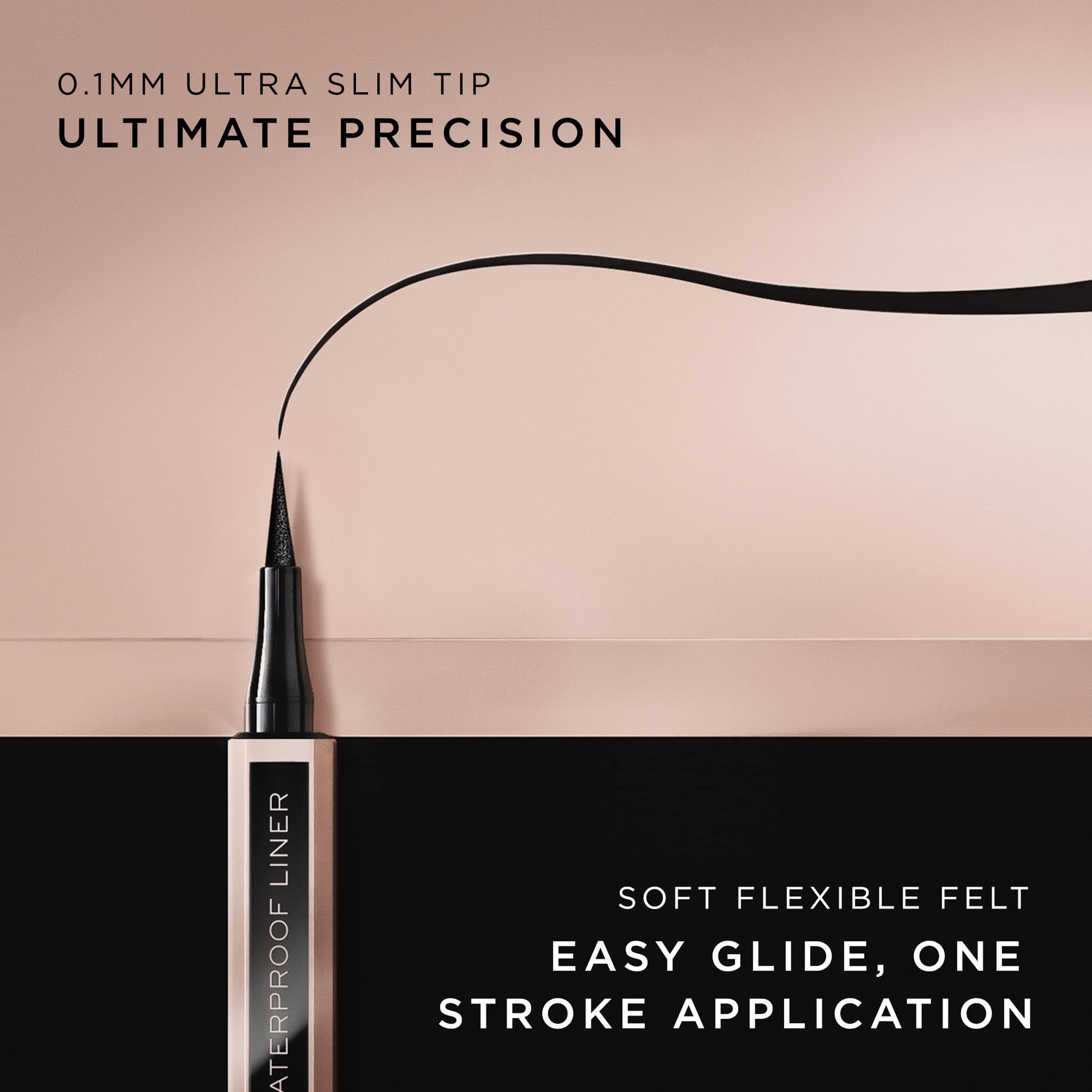 Lancome Idole Liner glossy black finish enhances daily makeup look