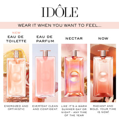 Lancôme Idôle packaging box showcases sleek design for everyday gifting.