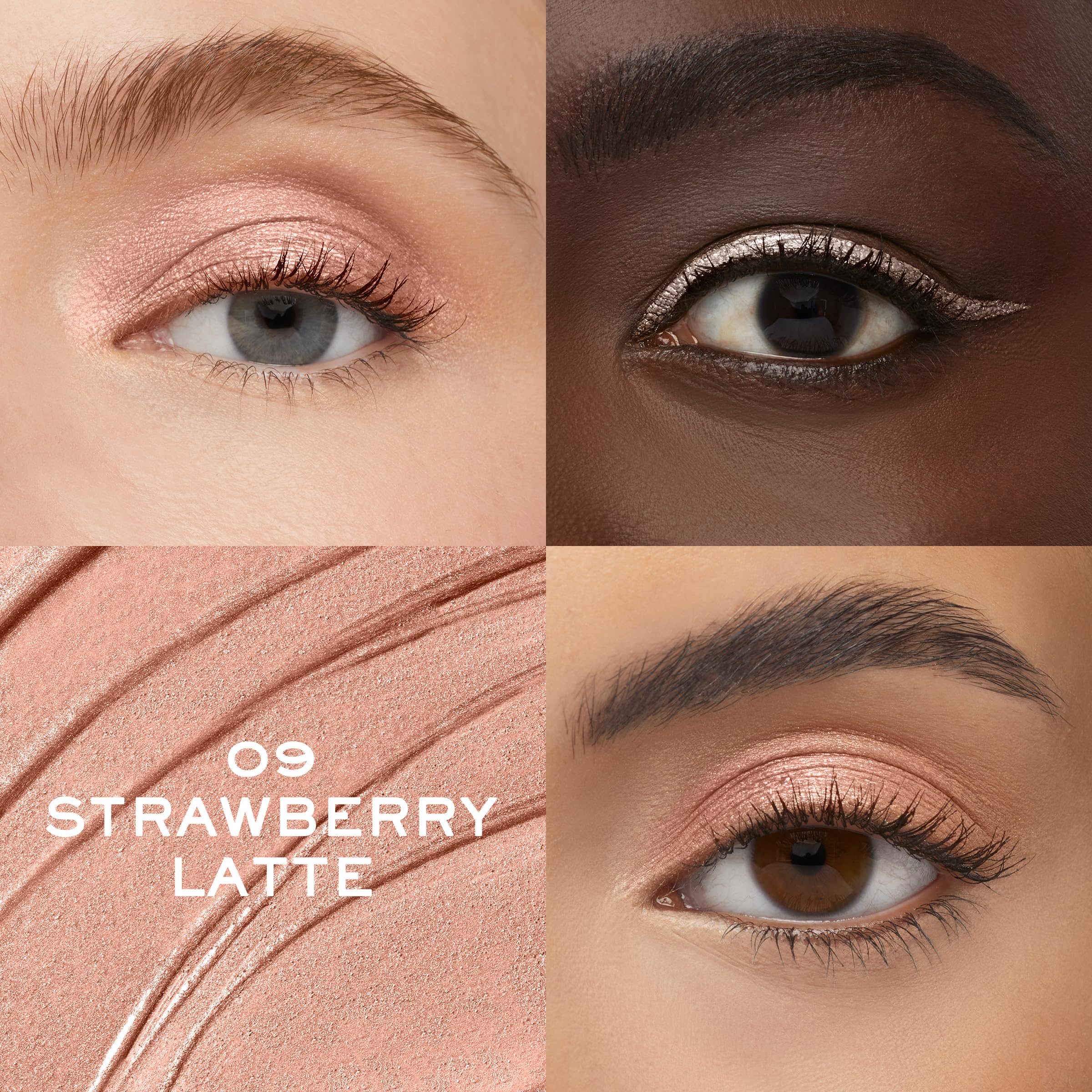 Lancôme Idôle Tint flat applicator demonstrates eyeshadow blending on lids