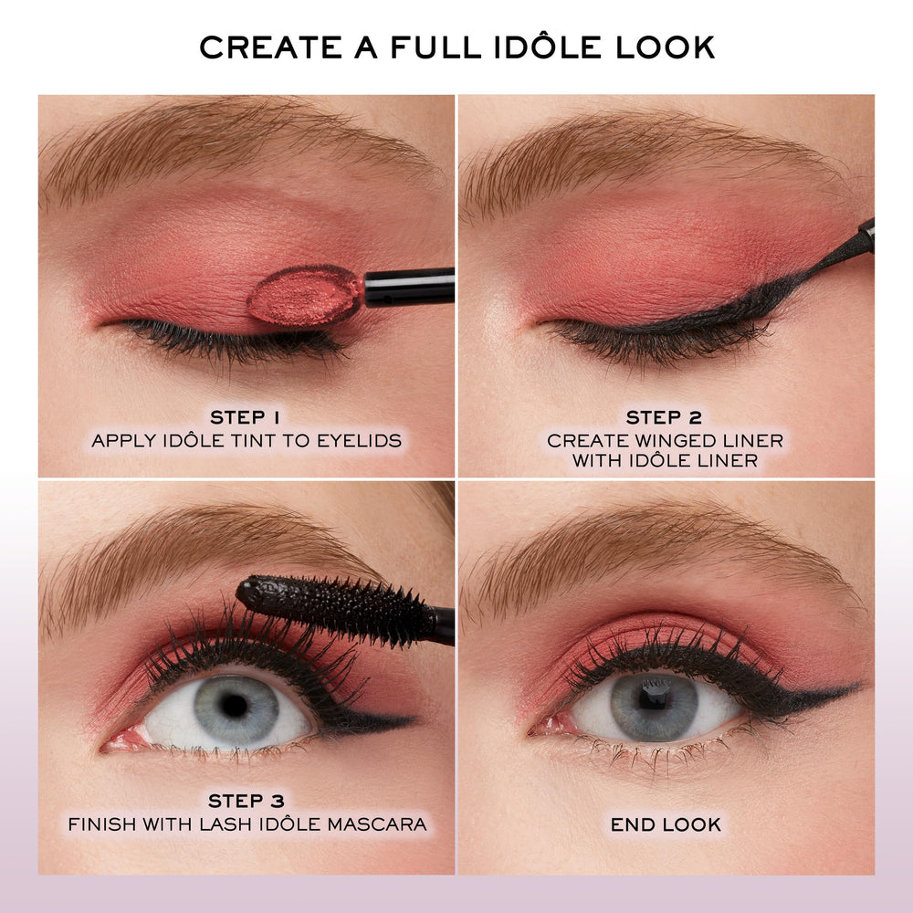 Lancôme Idôle Tint 16H wear test result on eye look