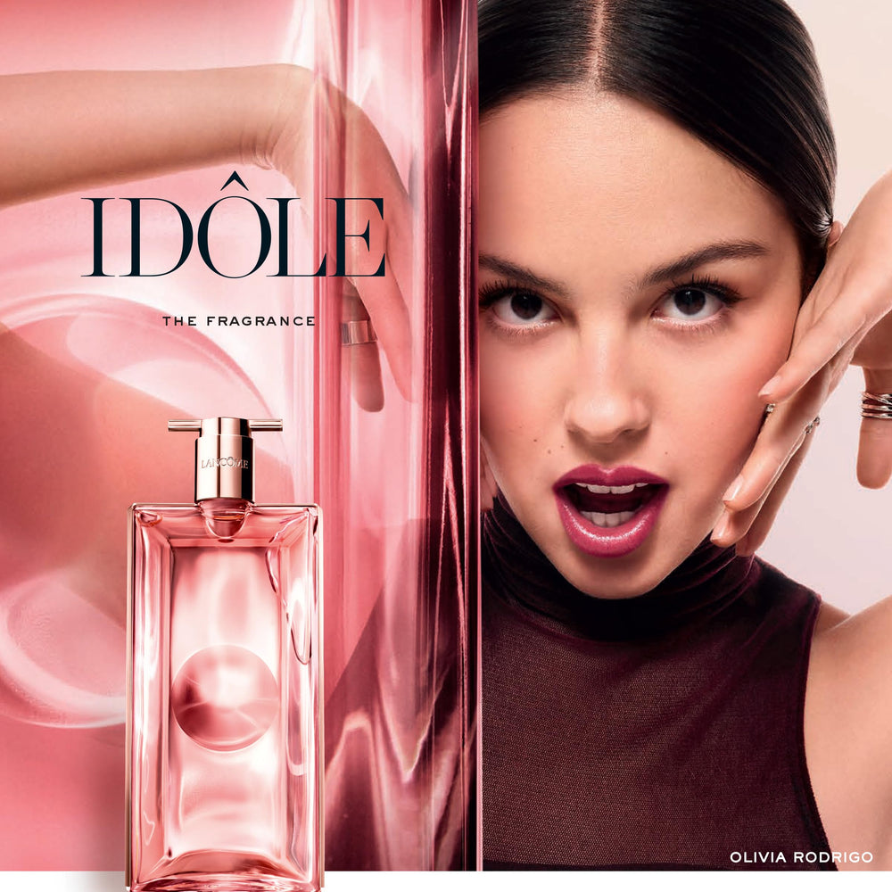 Lancôme Idôle travel flacon shows portability for everyday rituals