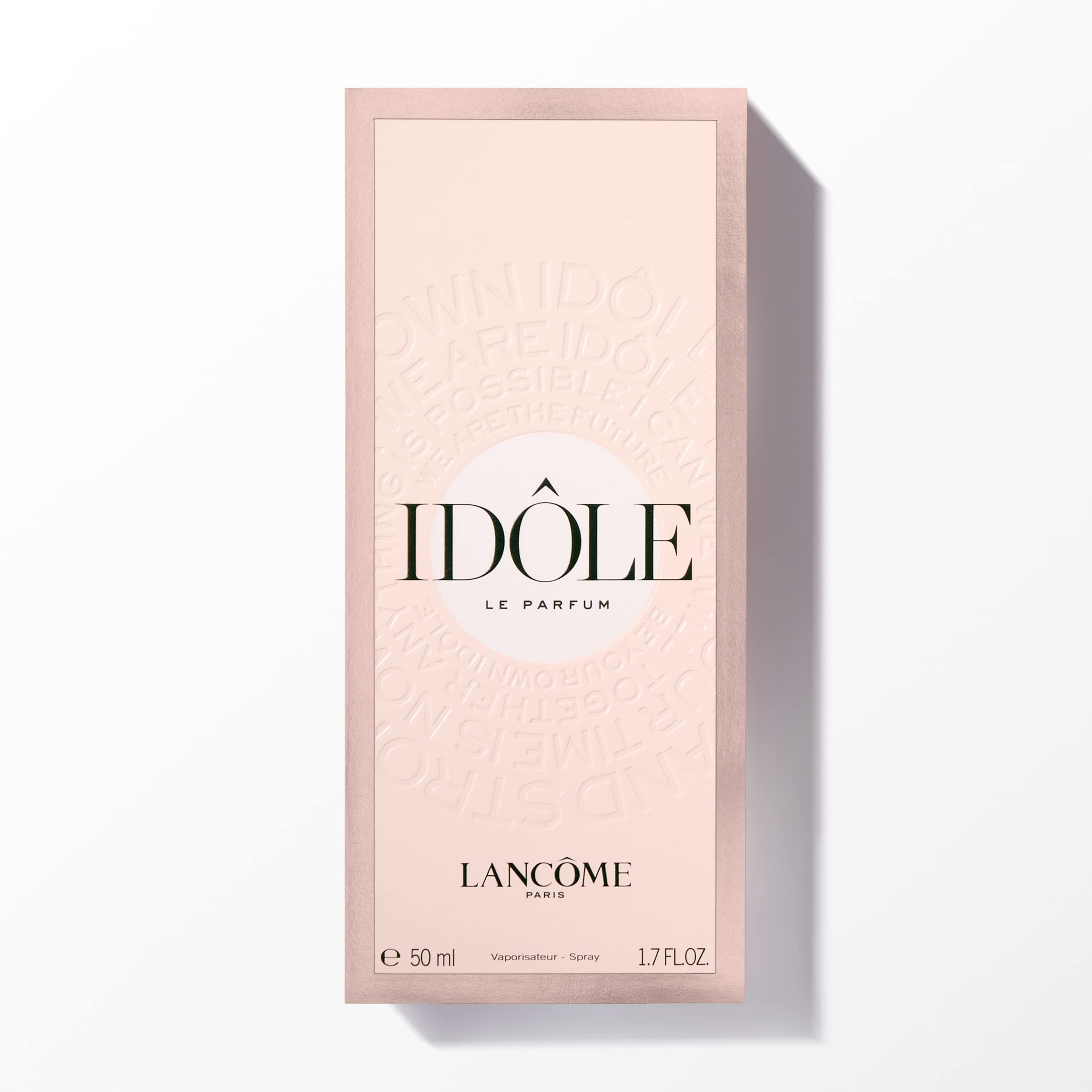 Lancôme Idôle white musk note fosters a clean, lasting finish