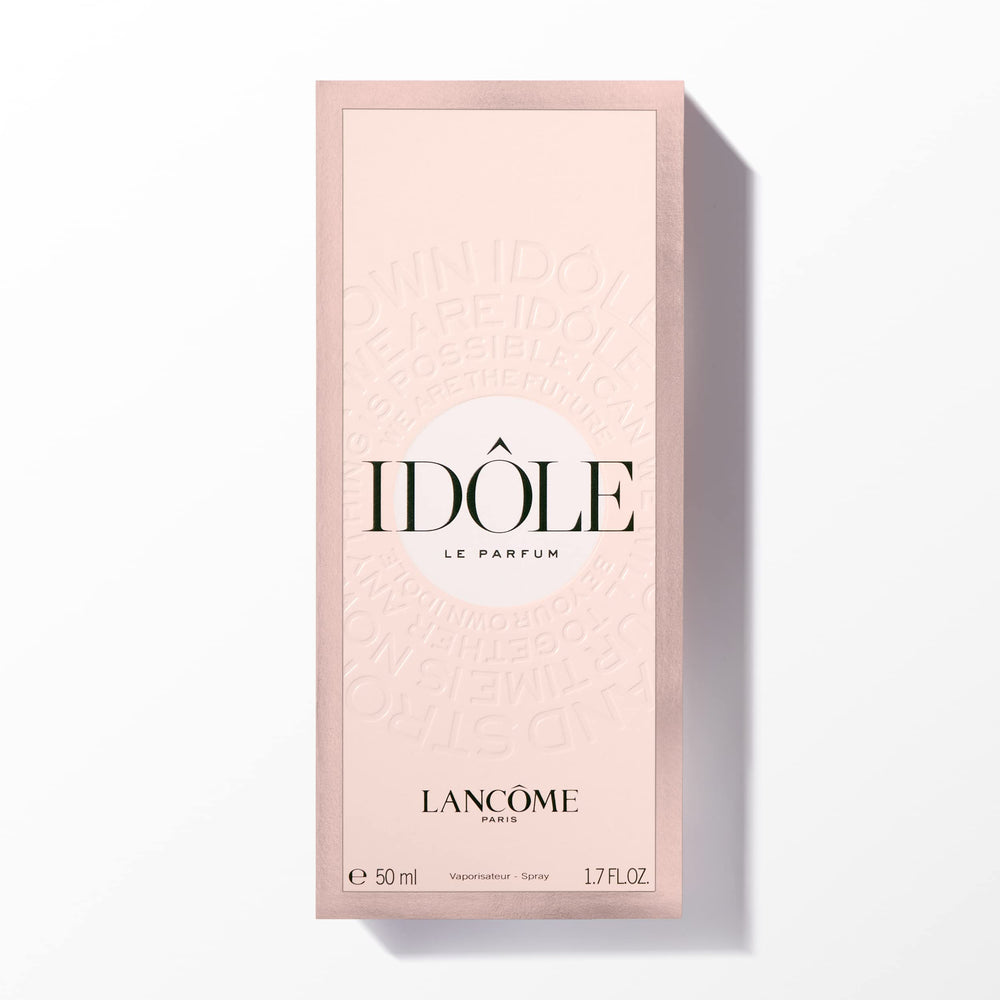 Lancôme Idôle white musk note fosters a clean, lasting finish