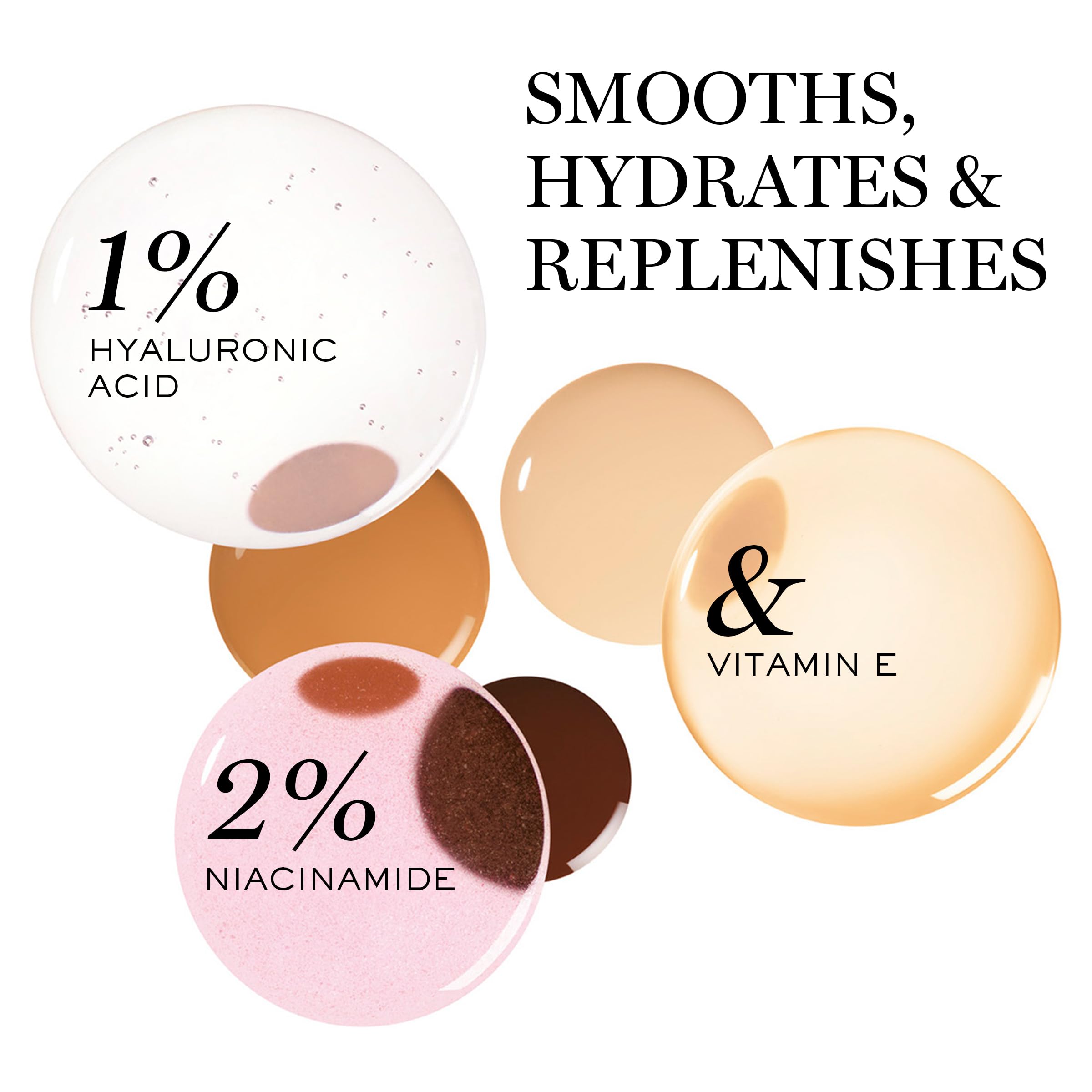 Lancôme Idôle 3 Serum Supertint showcases 24-hour dewy finish on skin.