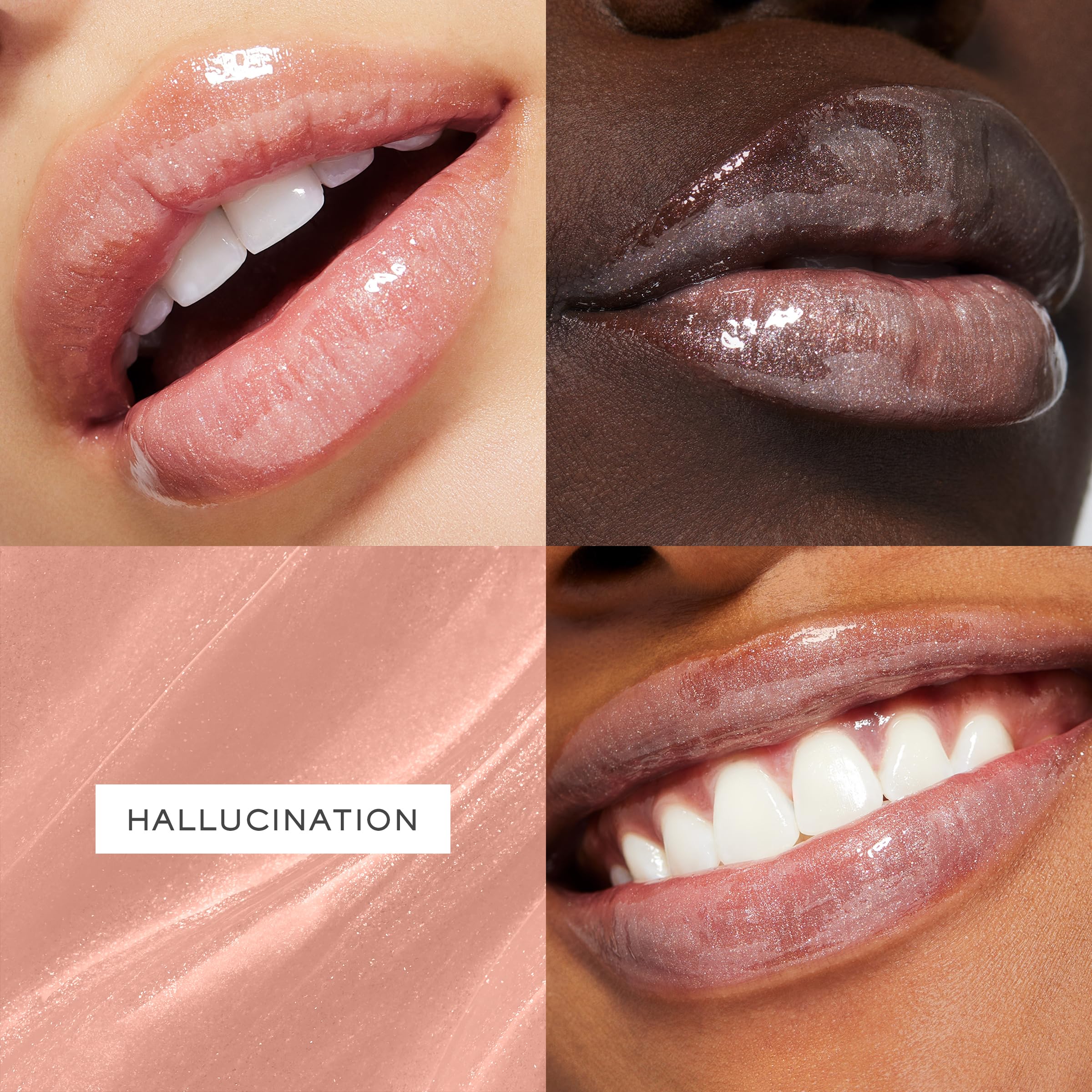 Lancôme Juicy Tubes Hallucination wand applying gloss for precise coverage.