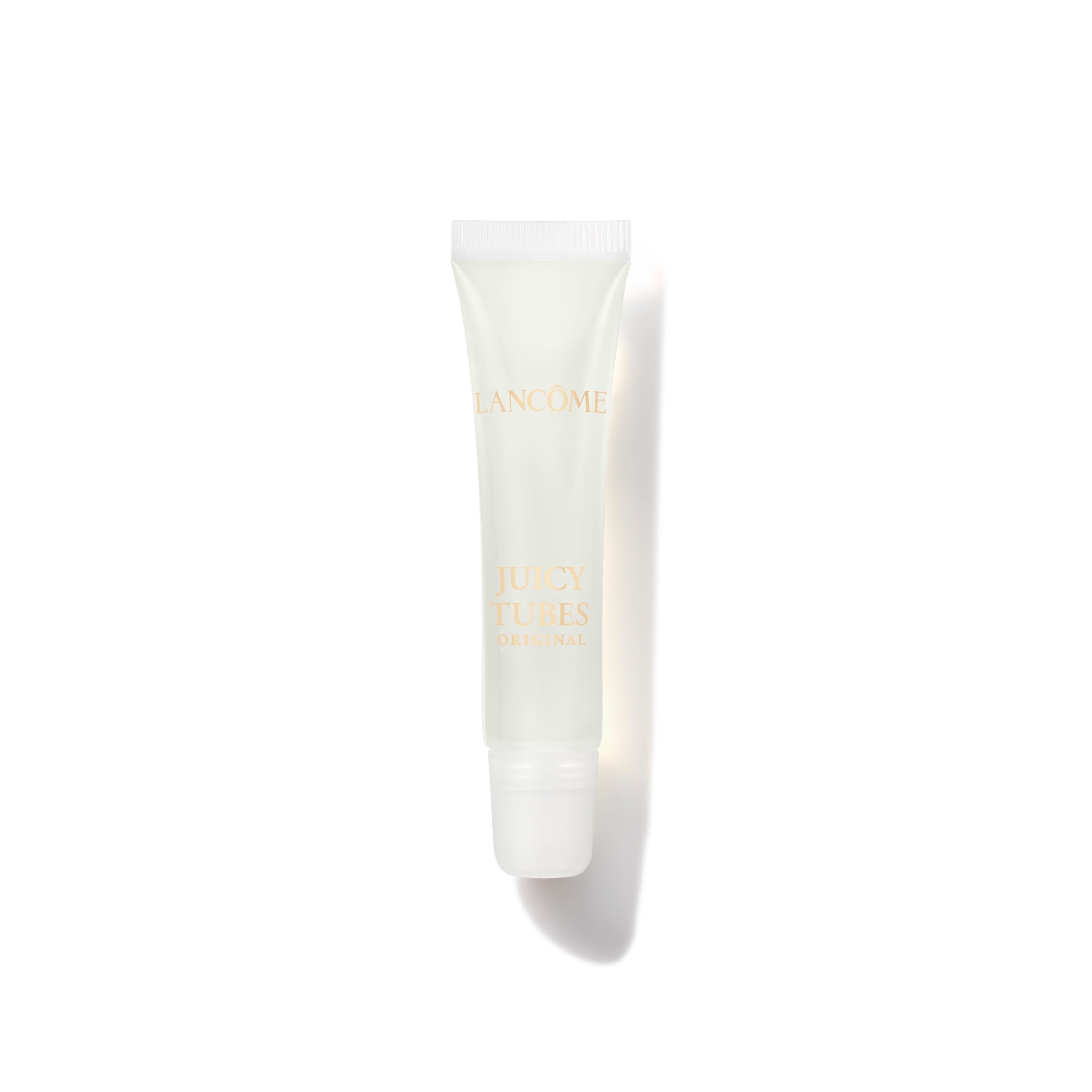 Lancôme Juicy Tubes lip gloss shows ultra-shiny finish for bold lips.