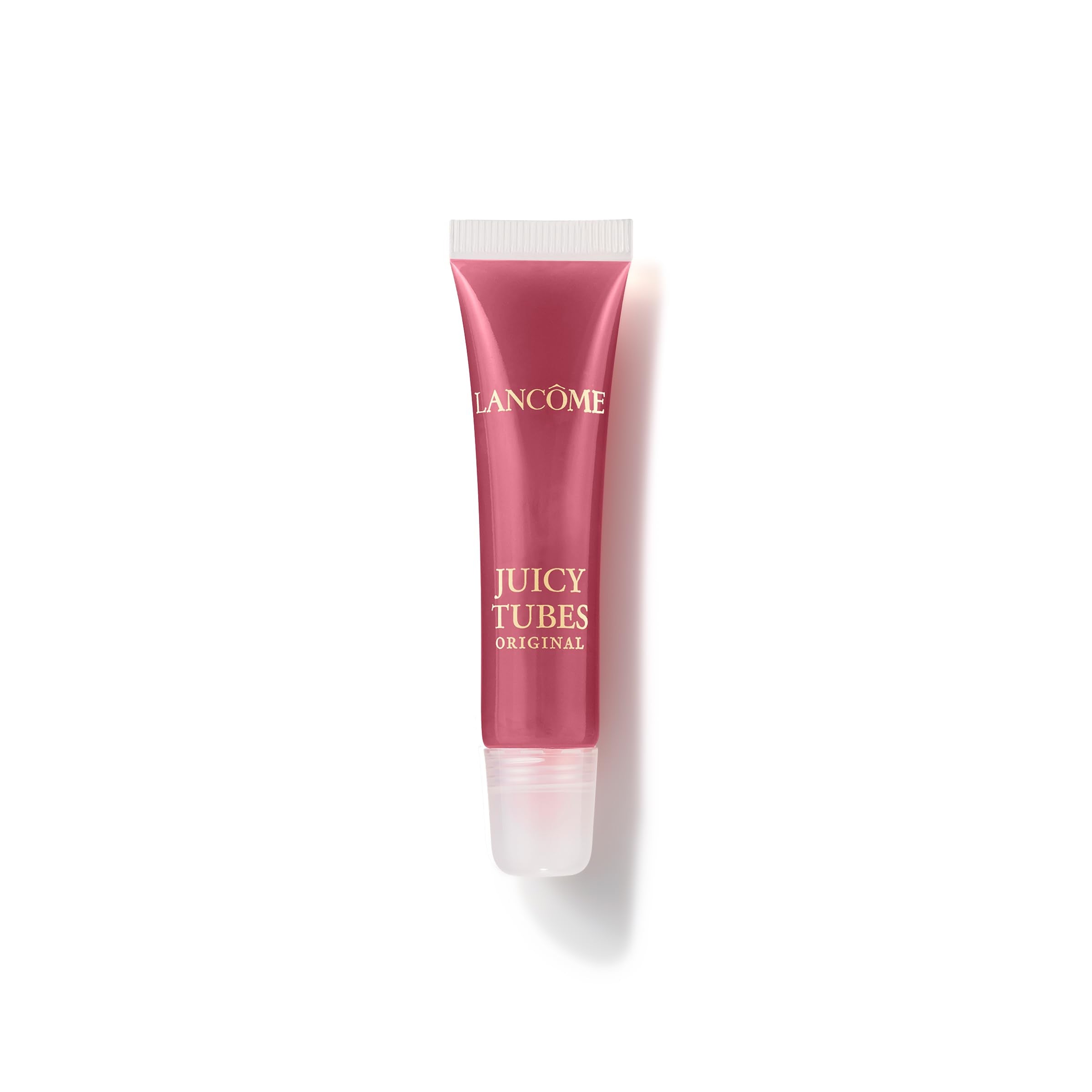 Lancome Juicy Tubes tube-applicator demonstrates precise gloss application for a high-shine finish.