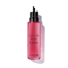 Lancôme La Vie Est Belle L'Elixir bottle close-up highlighting warm floral allure for confident moments.
