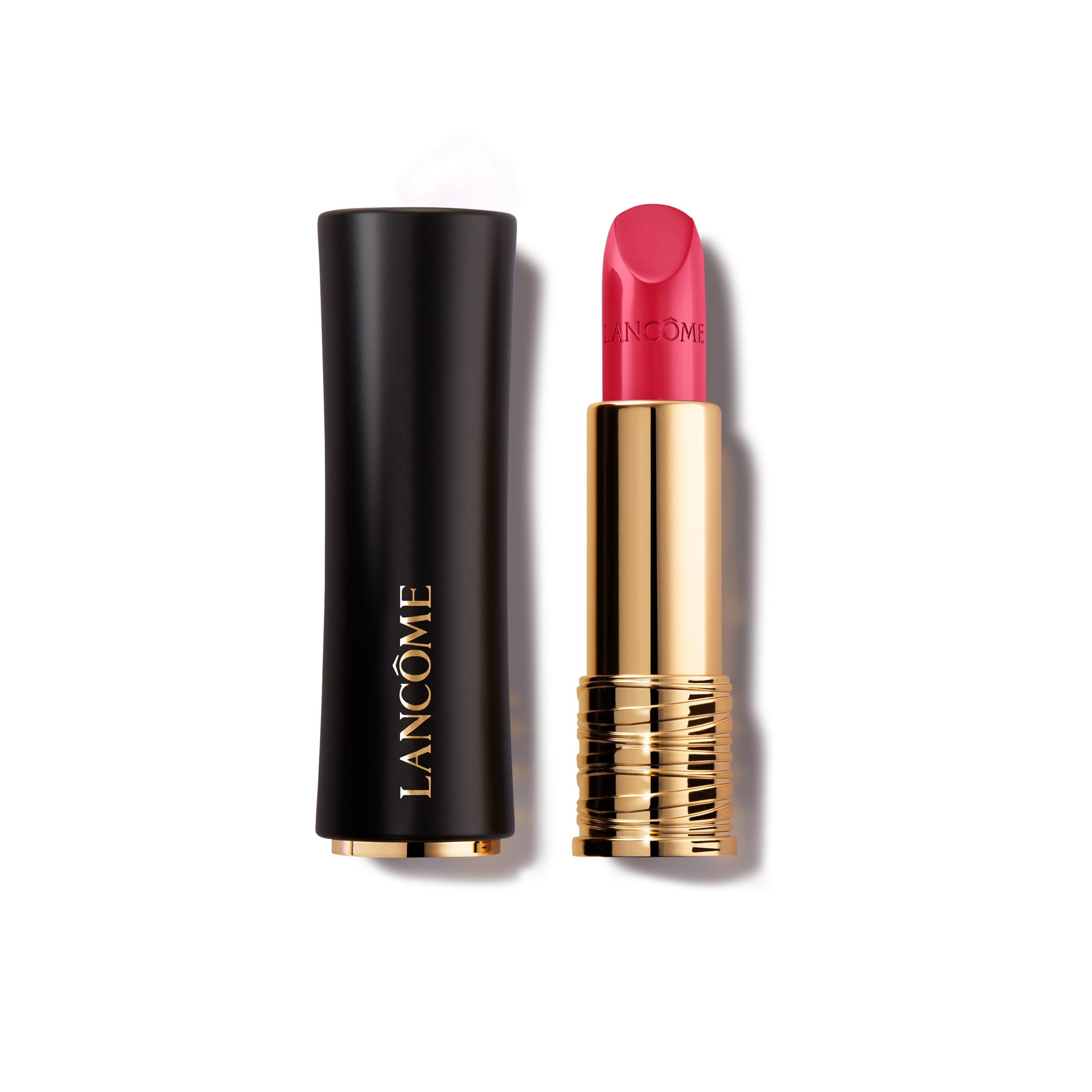 Lancôme Labsolu Rouge 366 Paris S'Éveille swatch showing long-lasting color