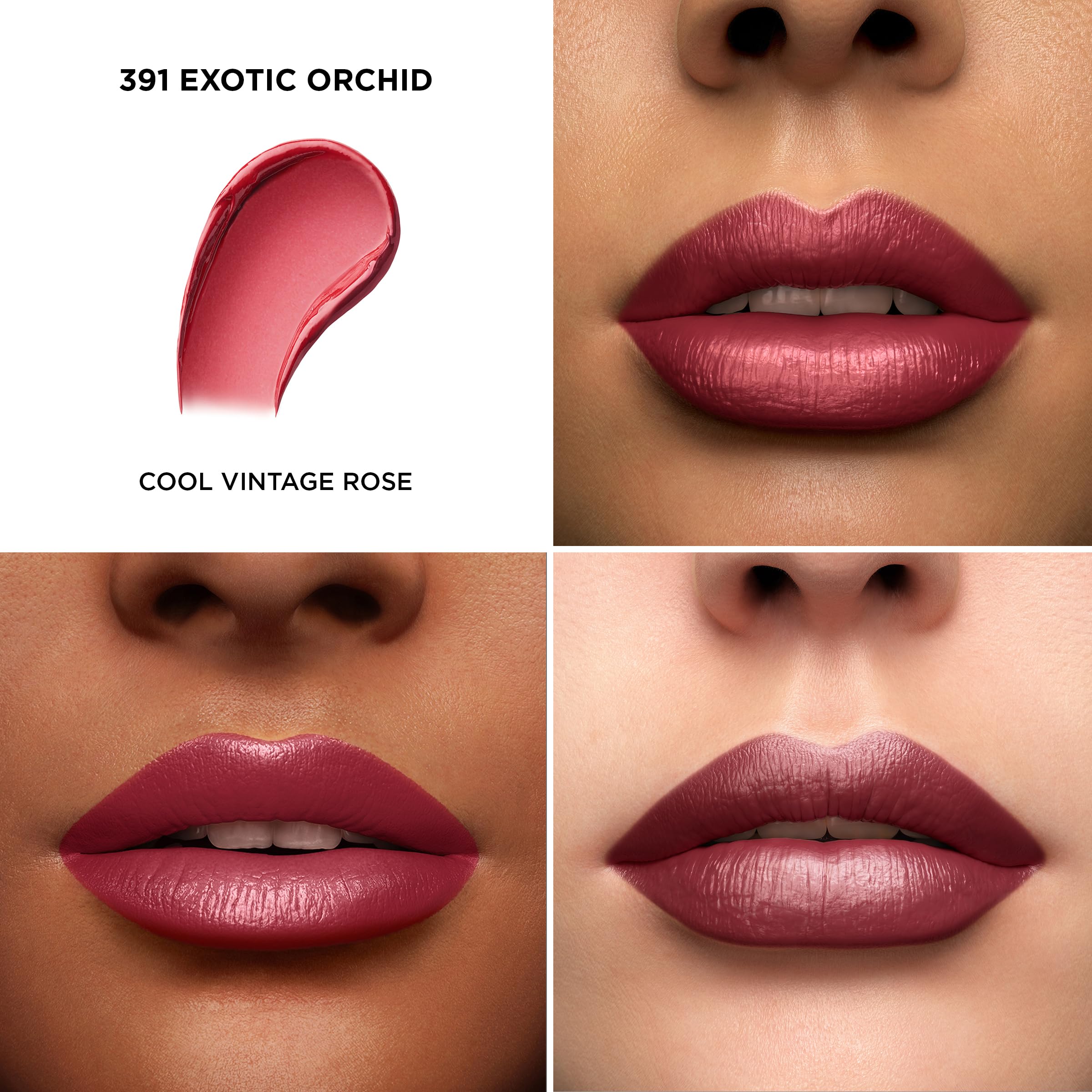 Lancôme L'Absolu Rouge Exotic Orchid application glide shows creamy texture