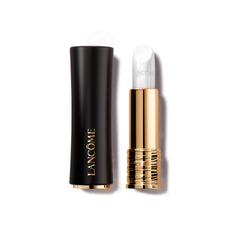 Lancôme L'Absolu Rouge bullet close-up shows creamy texture and rich color payoff.