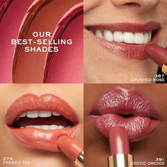 Lancôme Labsolu Rouge cream lipstick bullet closeup highlighting creamy texture