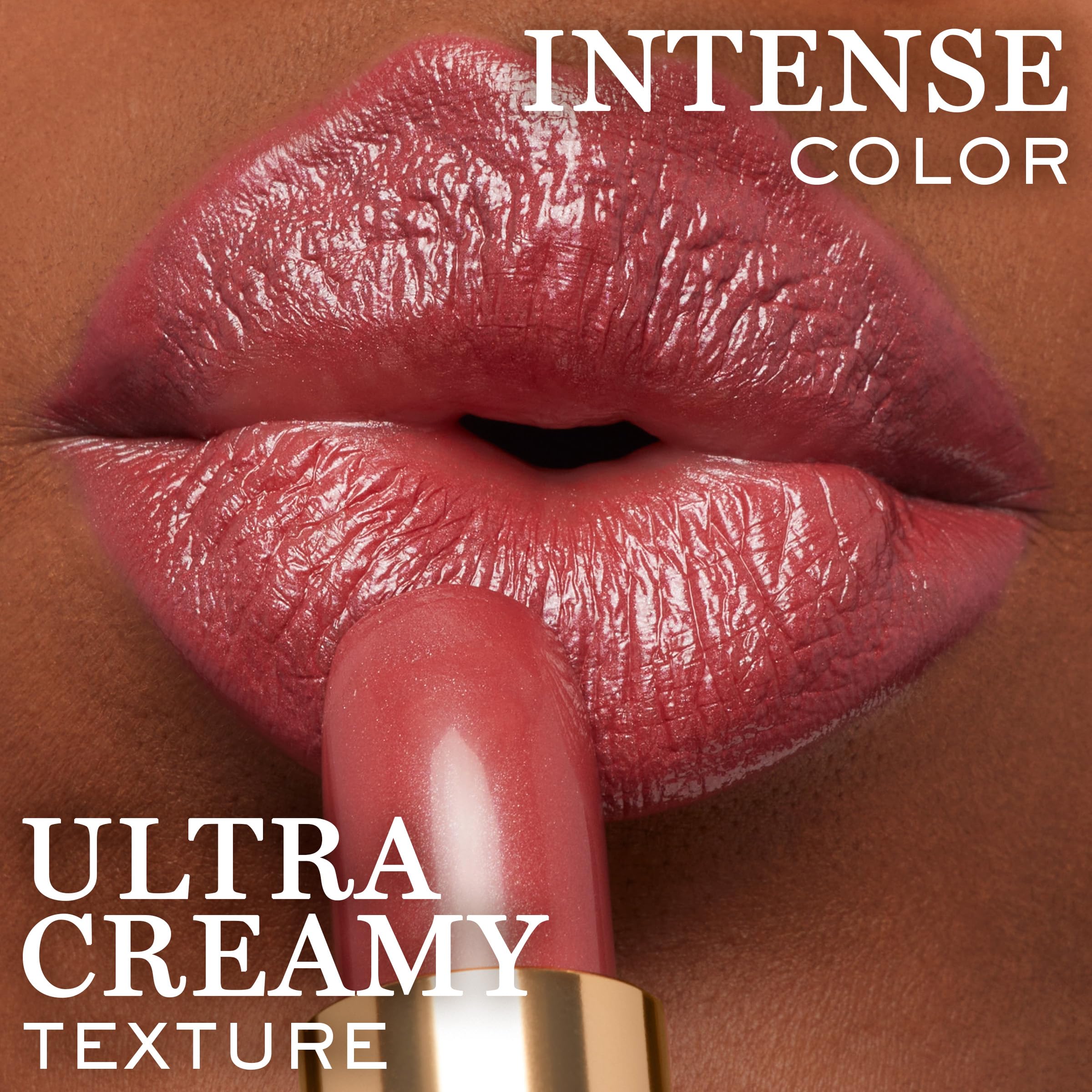 Lancôme L'Absolu Rouge creamy texture visible with smooth glide and radiant color