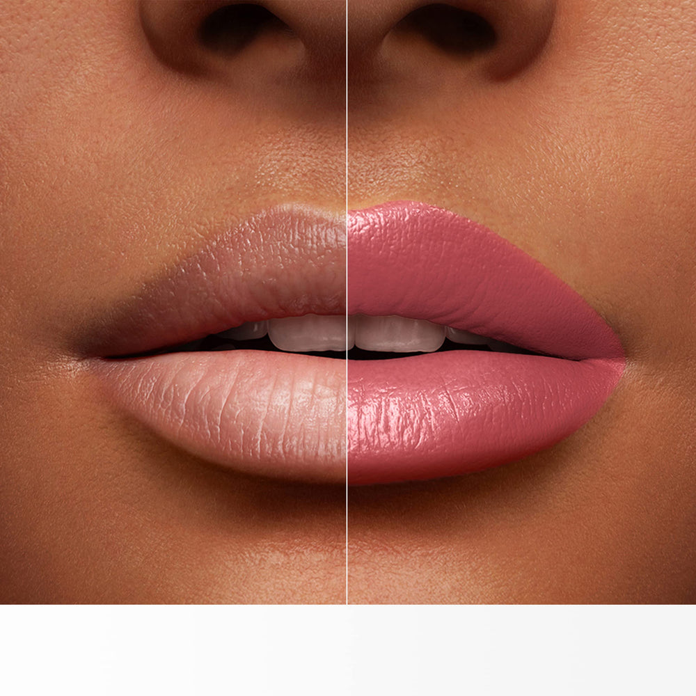 Lancôme L'Absolu Rouge glow on lips with luminous non-bleeding color