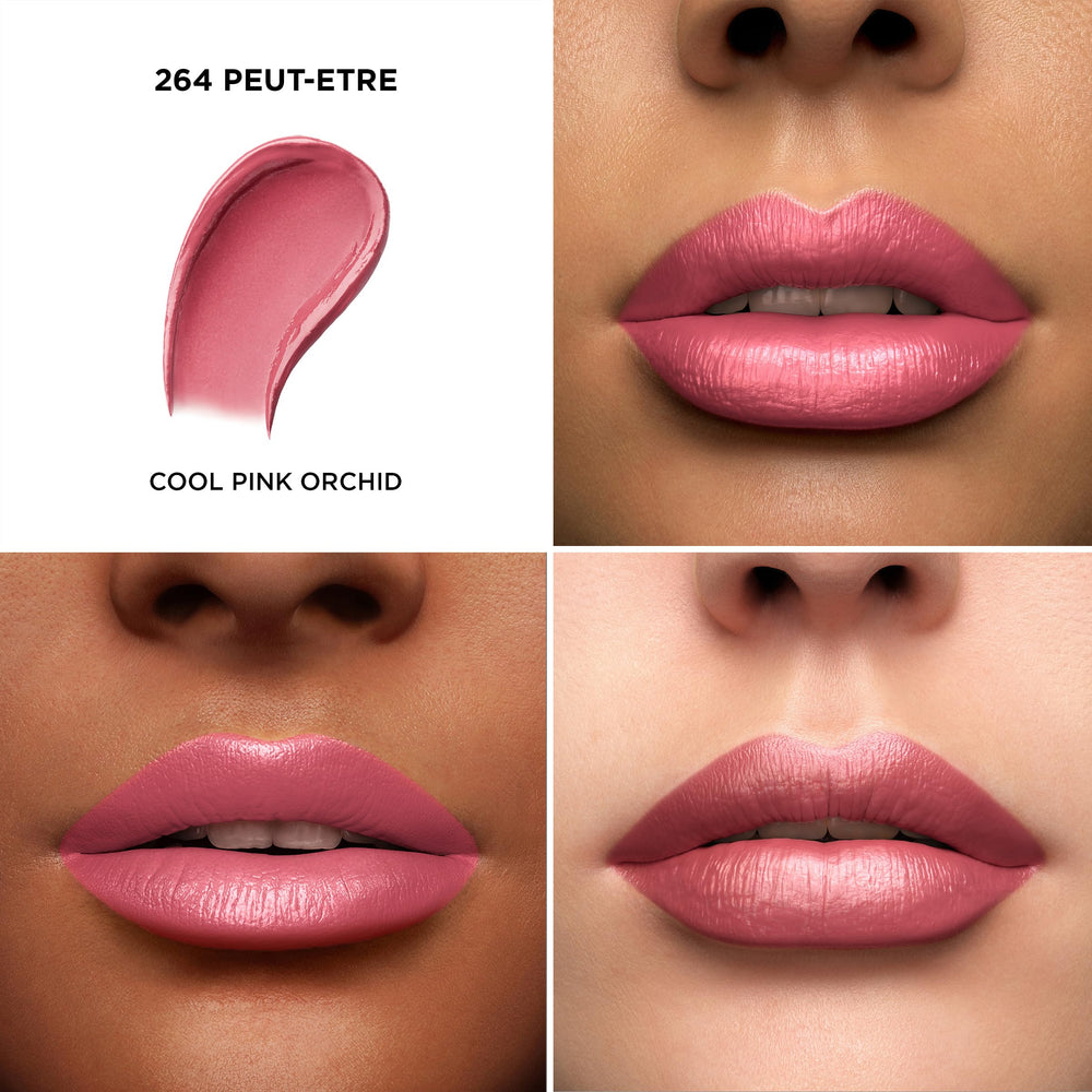 Lancôme L'Absolu Rouge lipstick tube closeup highlights luxurious packaging and premium finish.