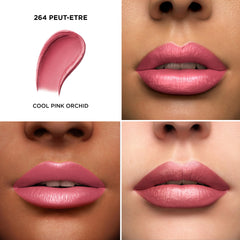 Lancôme L'Absolu Rouge lipstick tube closeup highlights luxurious packaging and premium finish.