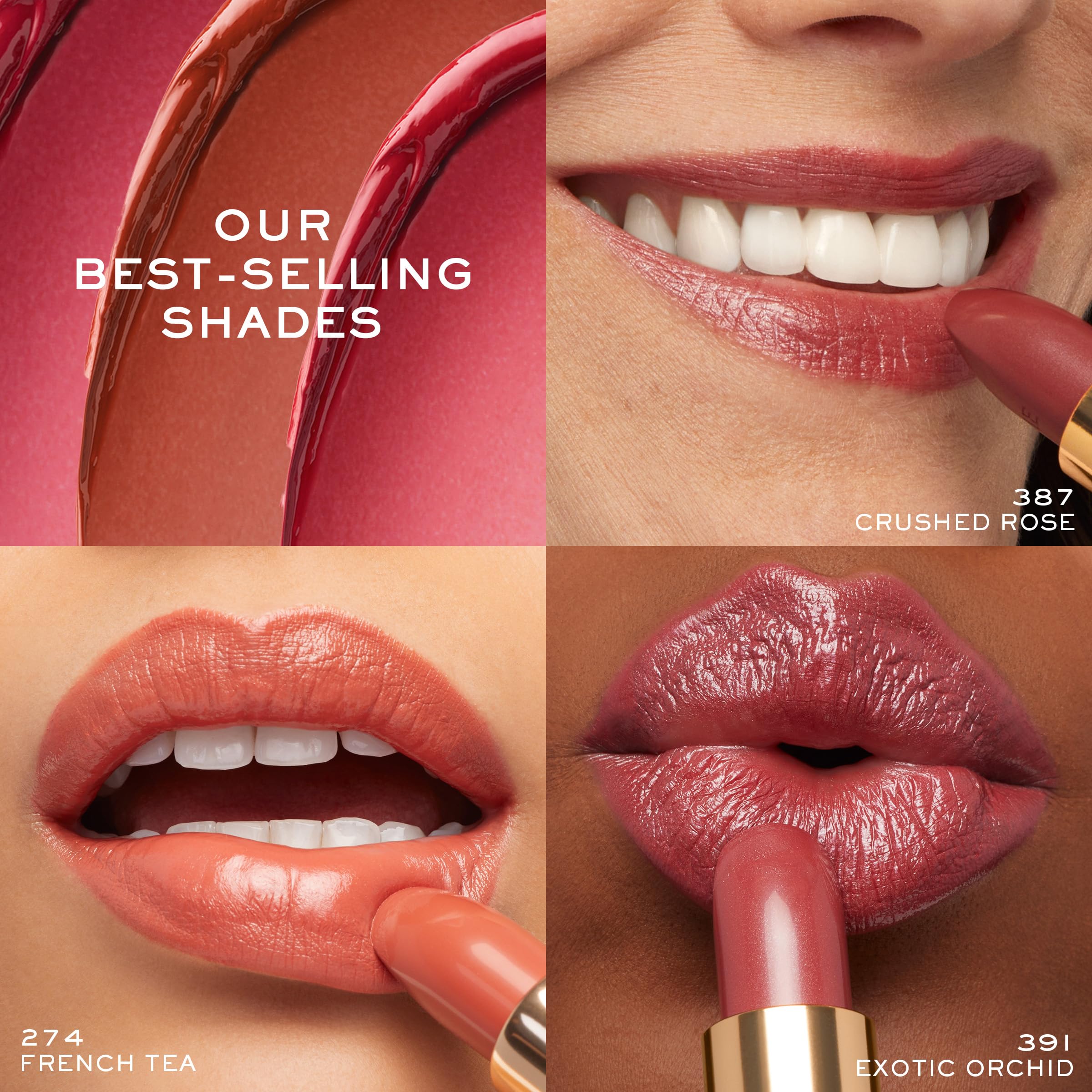 Lancôme L'Absolu Rouge iconic elegance complements evening looks.