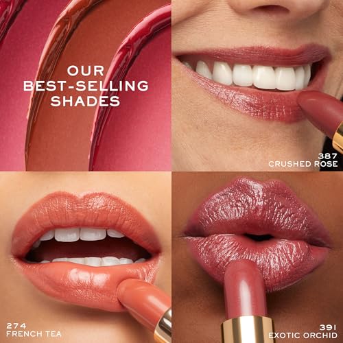 Lancôme L'Absolu Rouge Mon Macaron impact-image highlights 18-hour comfort.